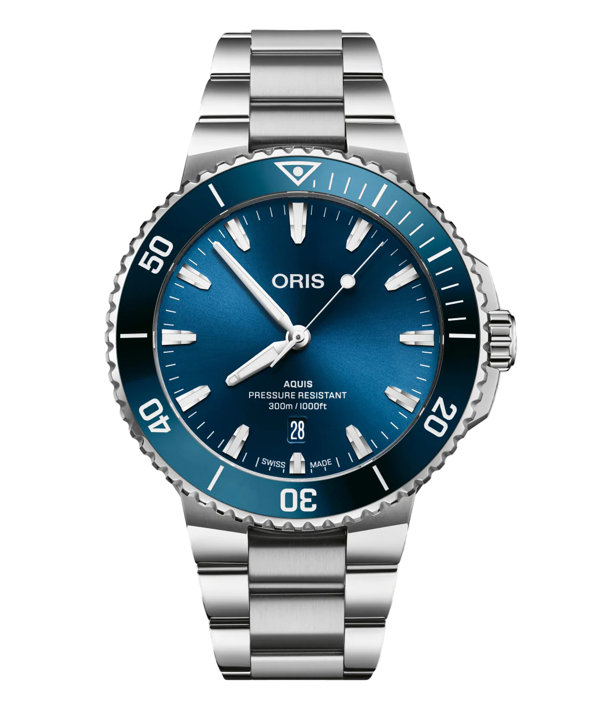 Oris Aquis Date Watch with Stainless Steel Bracelet, 43.50mm