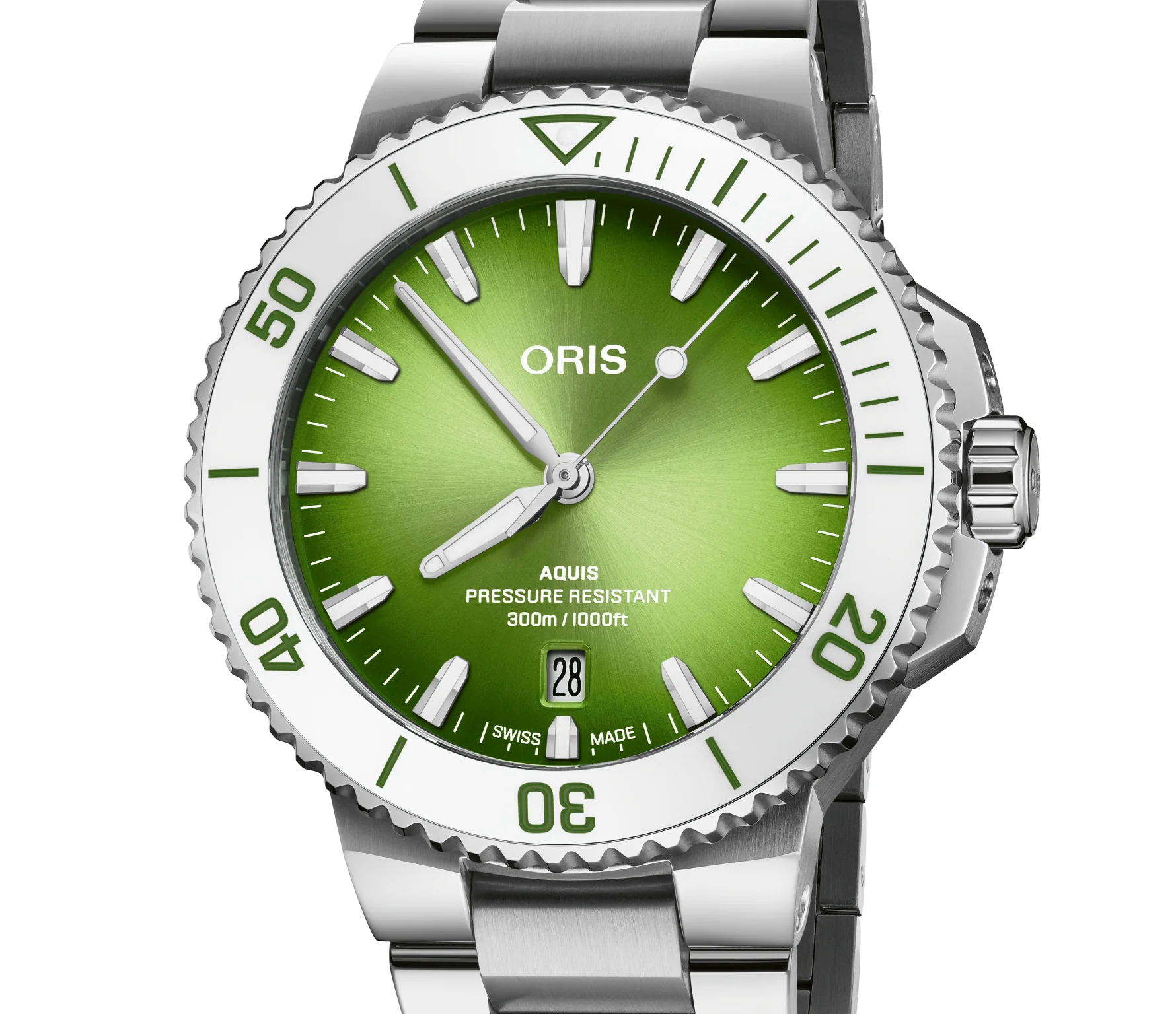 Oris Aquis Watch with Summer Green Dial, 41.50mm - Image 4