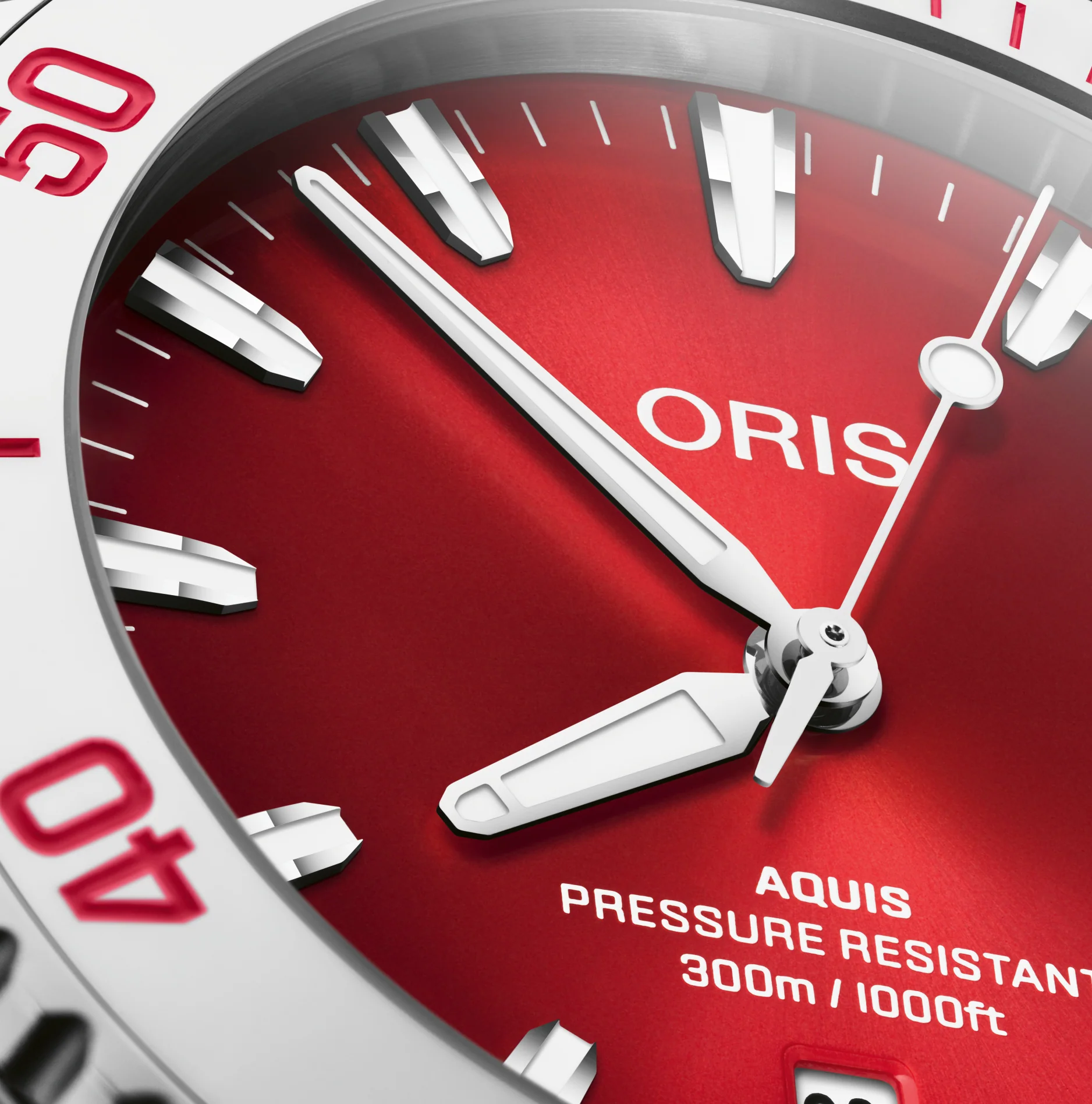 Oris Aquis Watch with Summer Red Dial, 41.50mm - Image 3