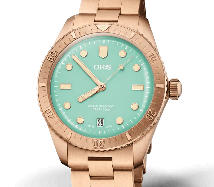 Oris Divers Sixty-Five Watch with Bronze Bracelet - Image 3