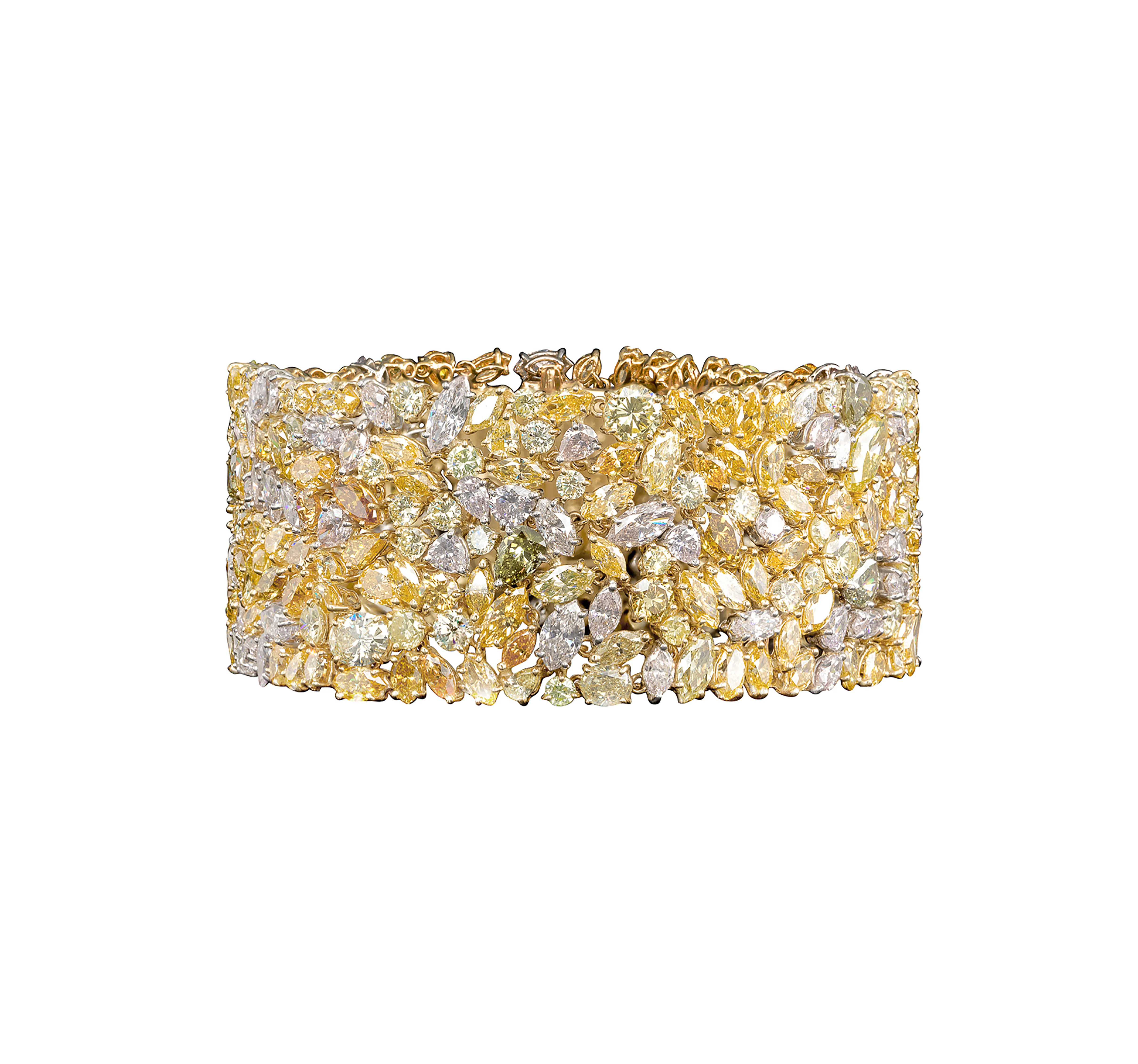 Oscar Heyman Fancy Assorted Diamond Bracelet
