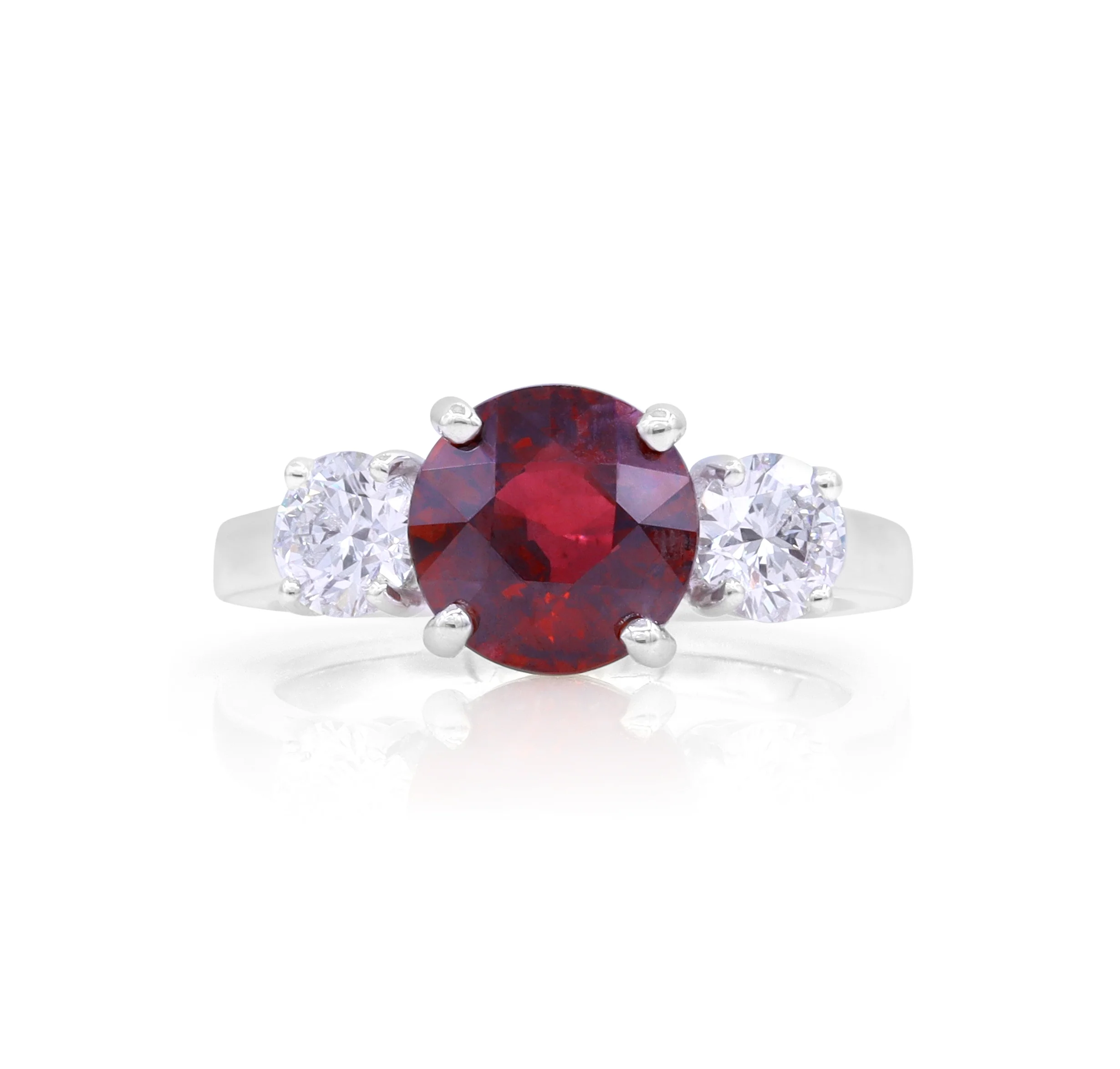 Oscar Heyman Platinum Ruby and Diamond Ring