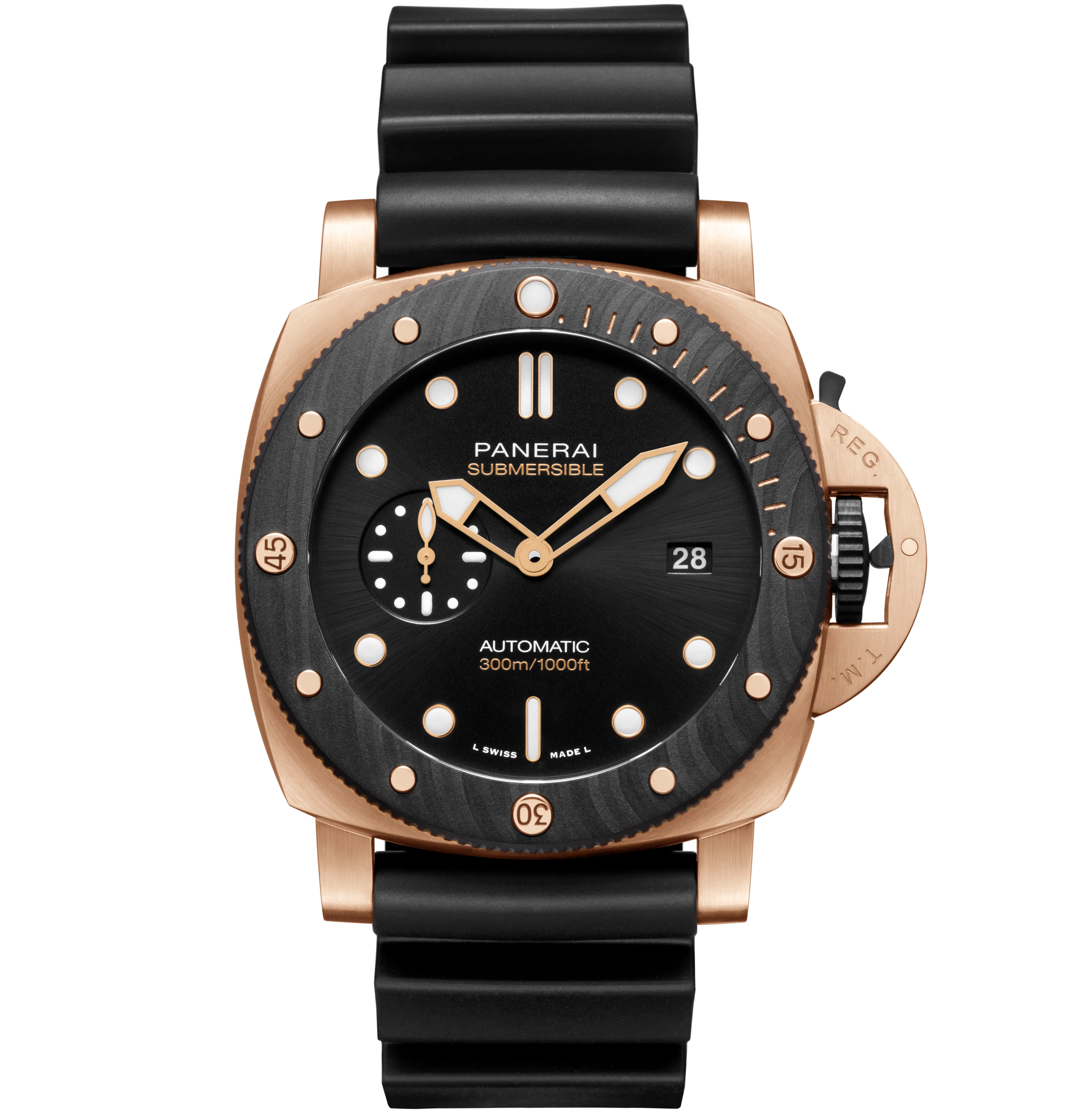 Panerai Submersible QuarantaQuattro Goldtechâ„¢ OroCarbo, 44mm