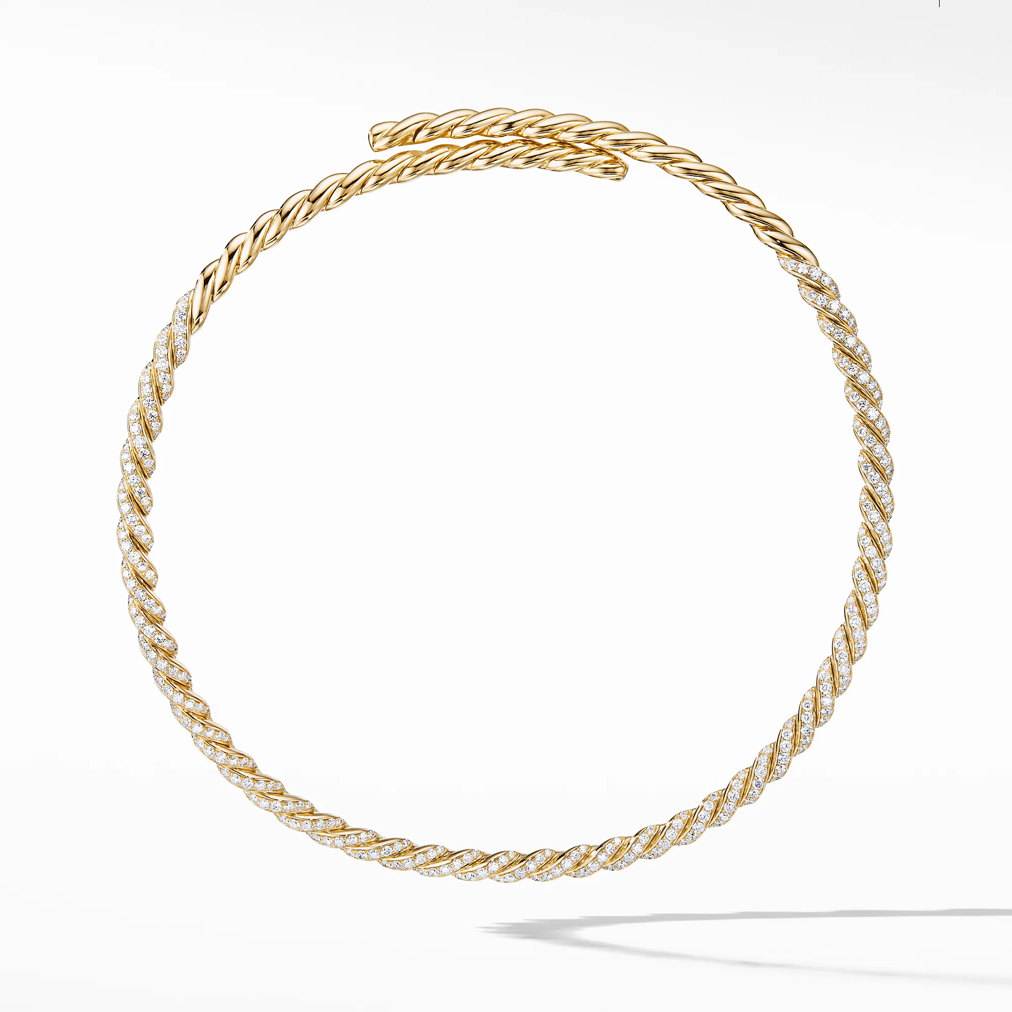 Pavéflex Necklace with Diamonds in 18K Yellow Gold
