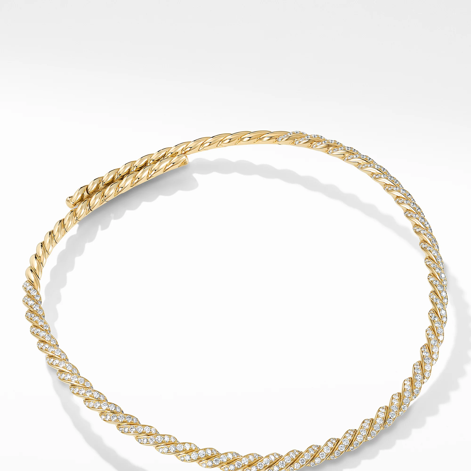Pavéflex Necklace with Diamonds in 18K Yellow Gold - Image 2