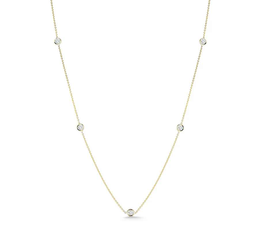 Roberto Coin Diamonds by the Inch 7 Station Necklace