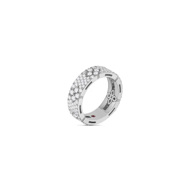 Roberto Coin Love in Verona White Gold Diamond Band - Image 2