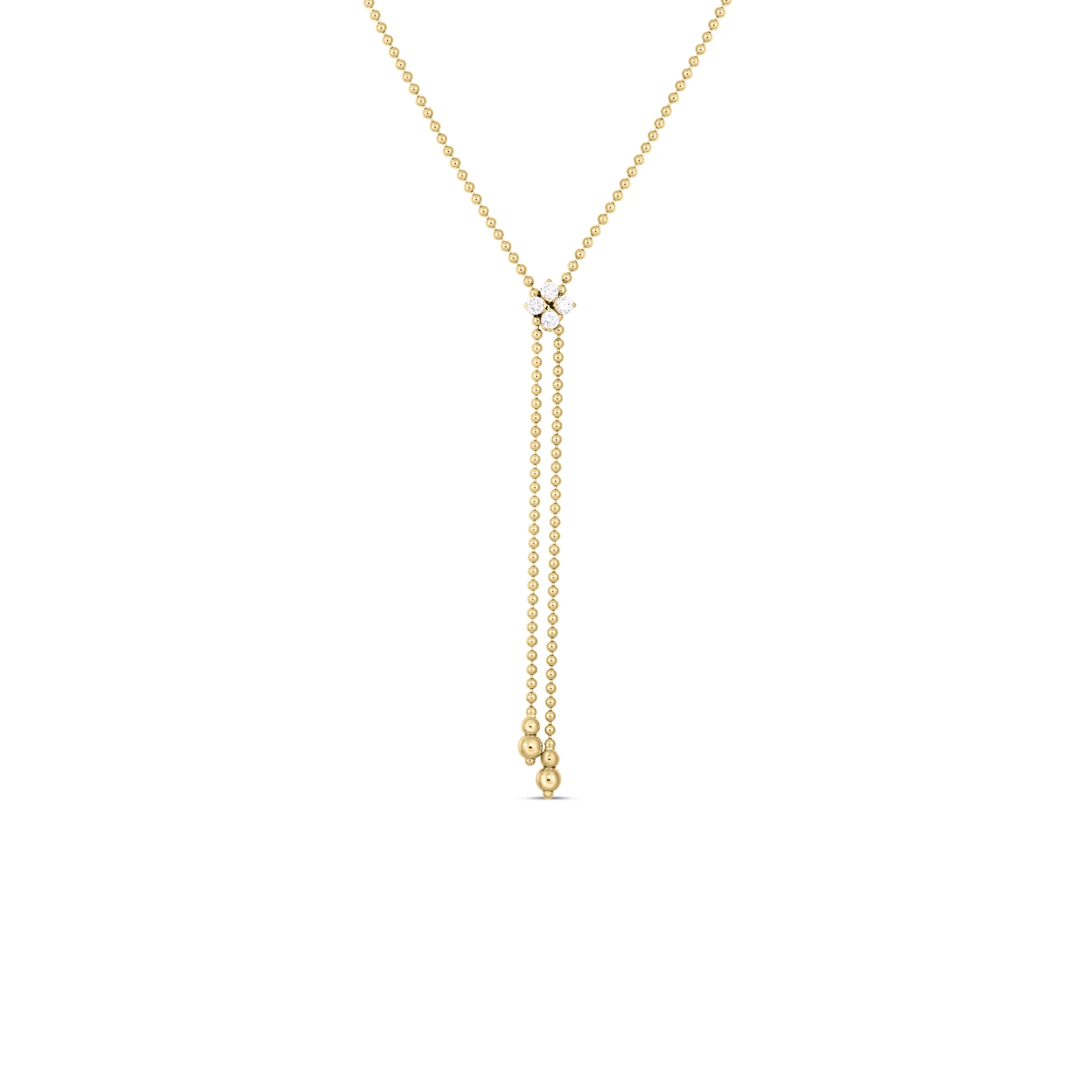 Roberto Coin Love in Verona Yellow Gold Diamond Necklace