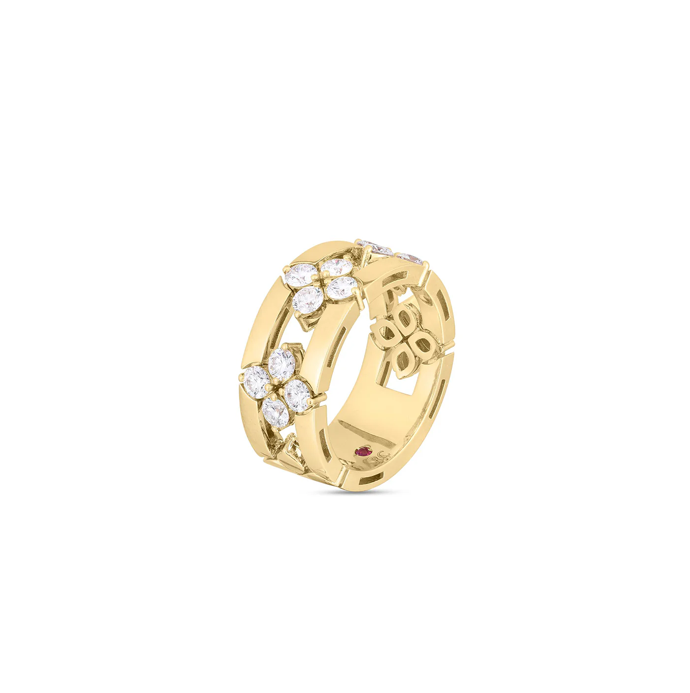 Roberto Coin Love in Verona Yellow Gold Diamond Ring - Image 2