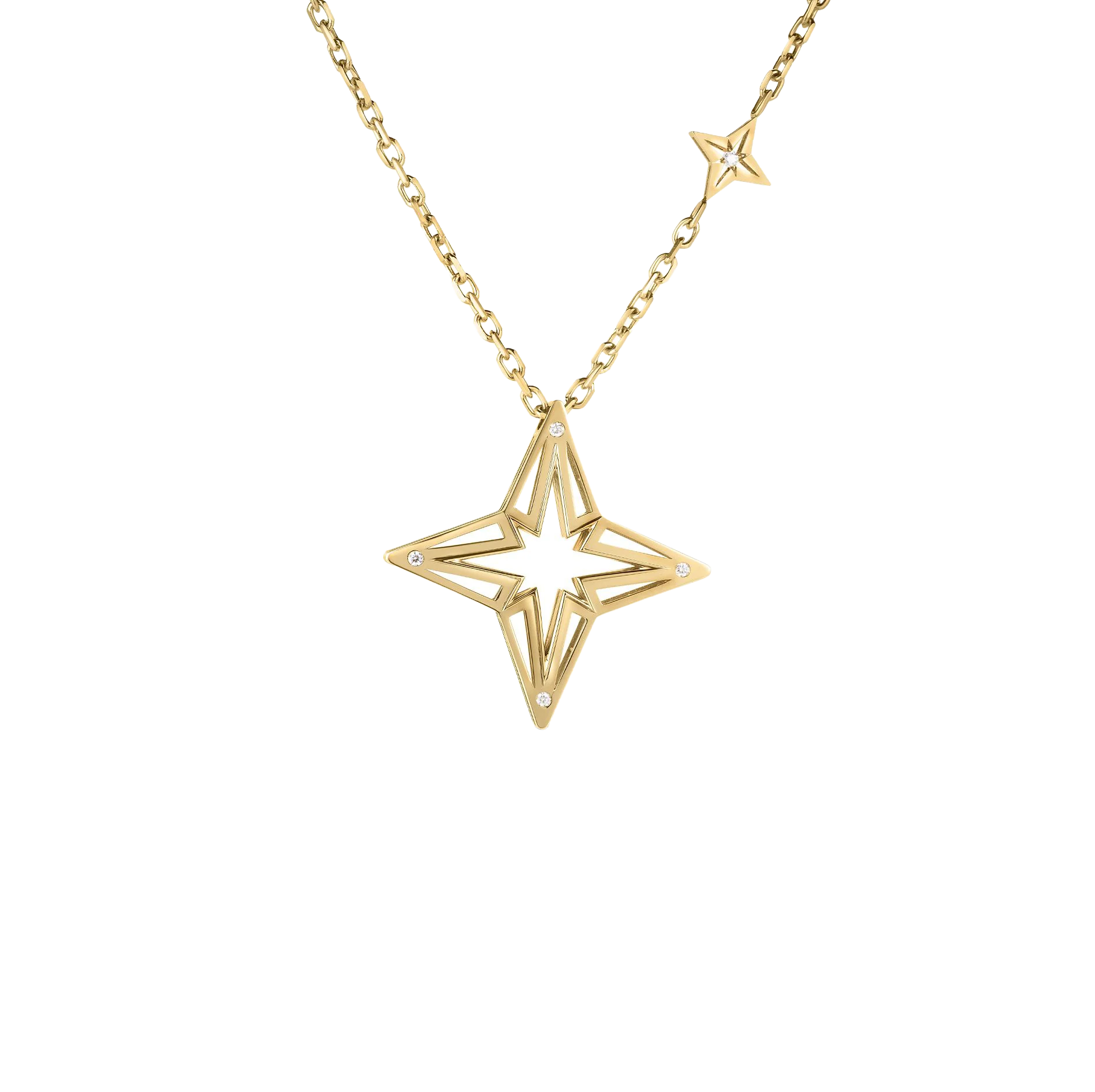 Roberto Coin Princess Star Yellow Gold Star Necklace
