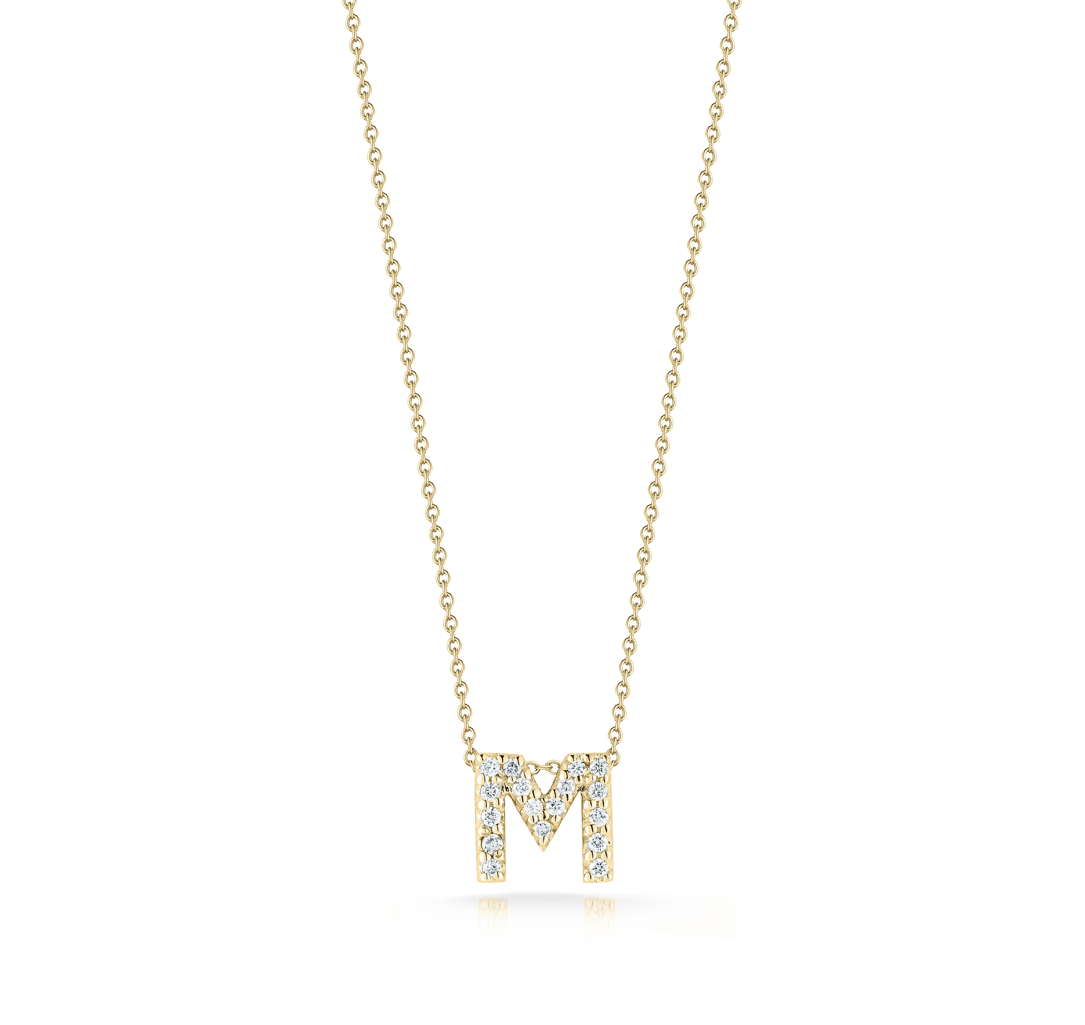 Roberto Coin Tiny Treasures Yellow Gold "Love Letter" Initial Pendant - Image 13