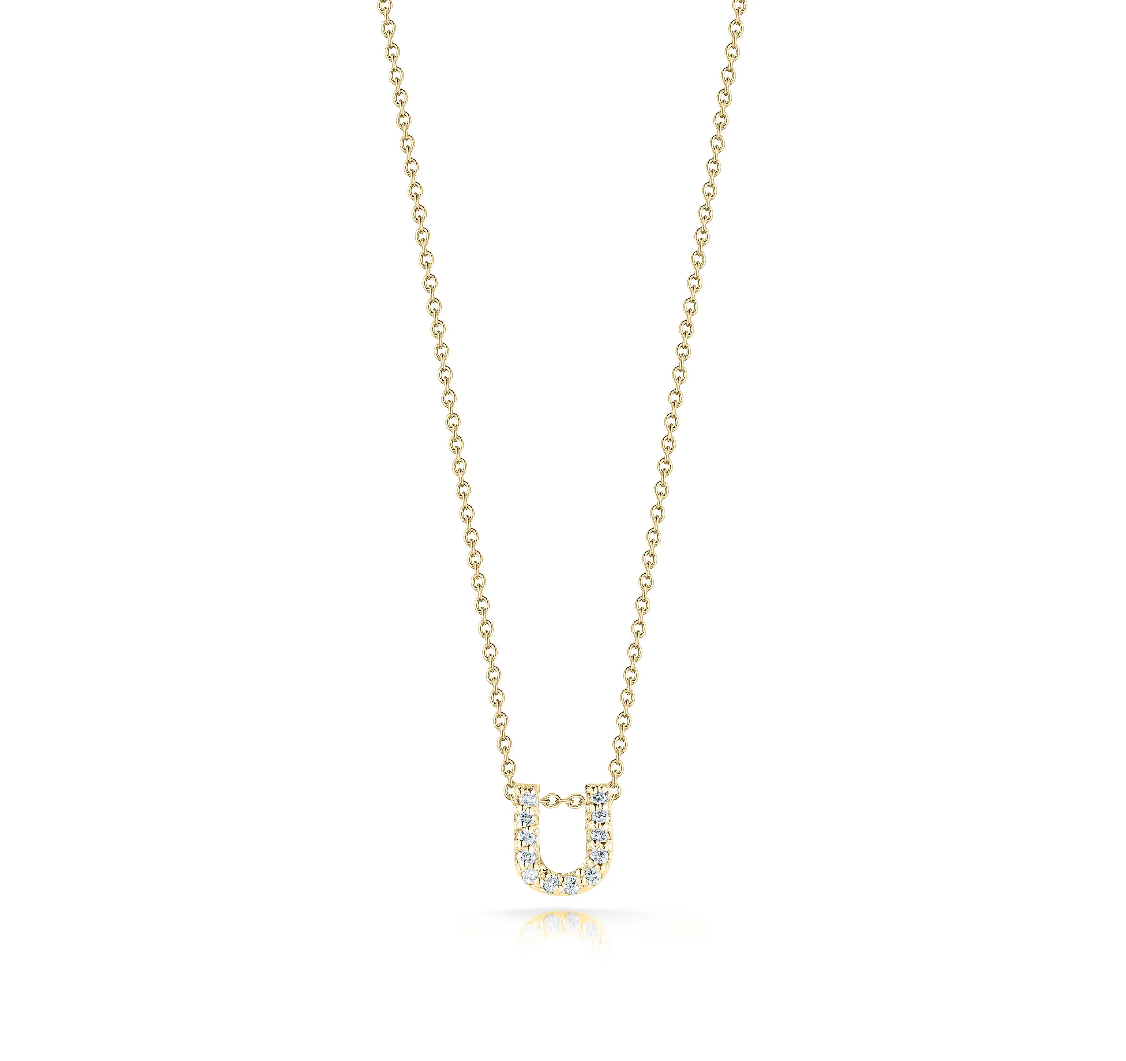 Roberto Coin Tiny Treasures Yellow Gold "Love Letter" Initial Pendant - Image 21