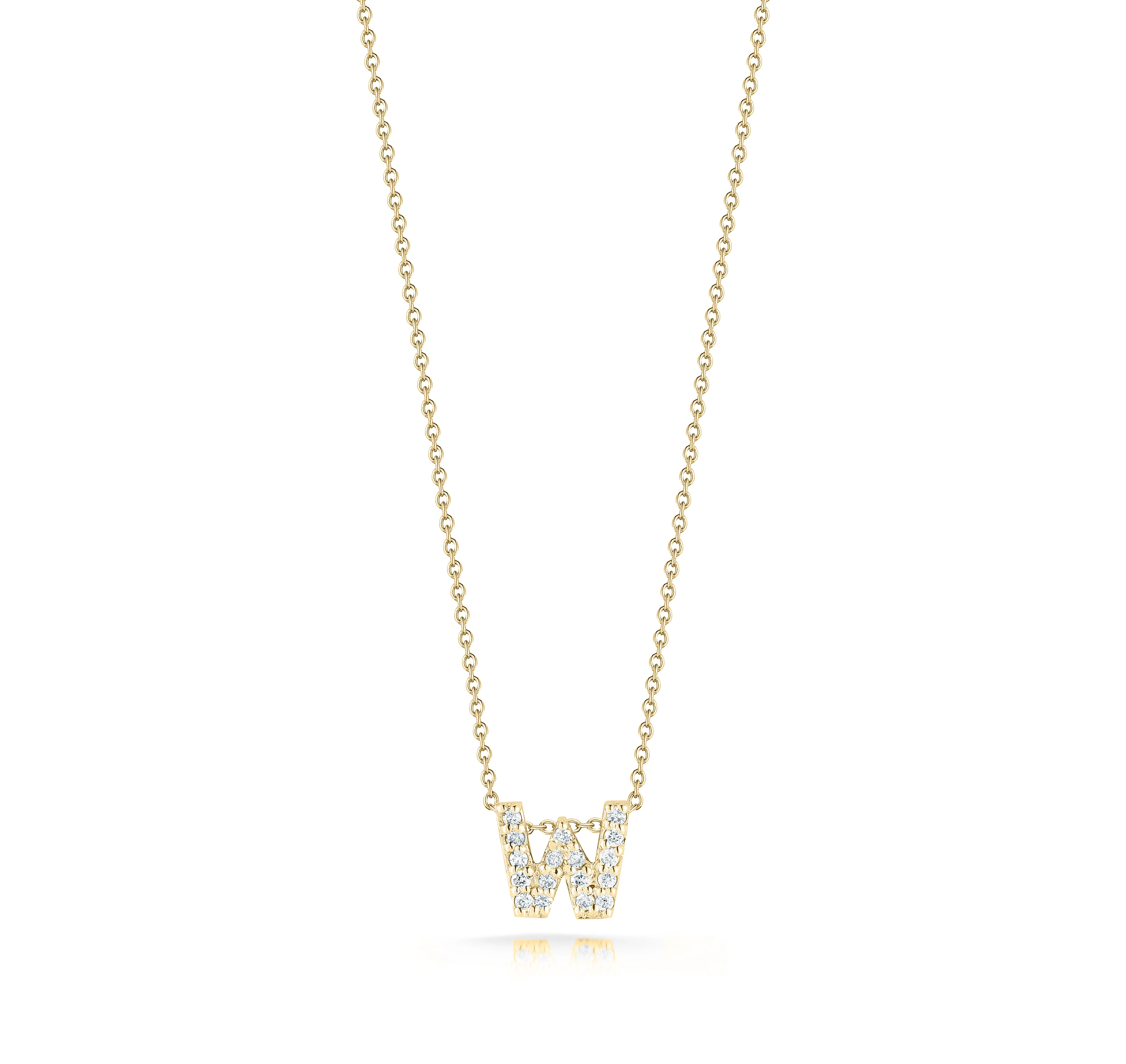 Roberto Coin Tiny Treasures Yellow Gold "Love Letter" Initial Pendant - Image 23