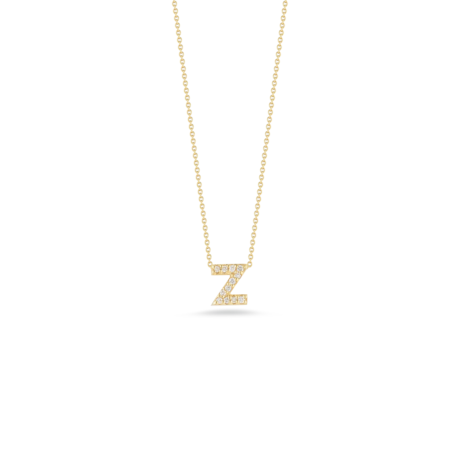 Roberto Coin Tiny Treasures Yellow Gold "Love Letter" Initial Pendant - Image 26