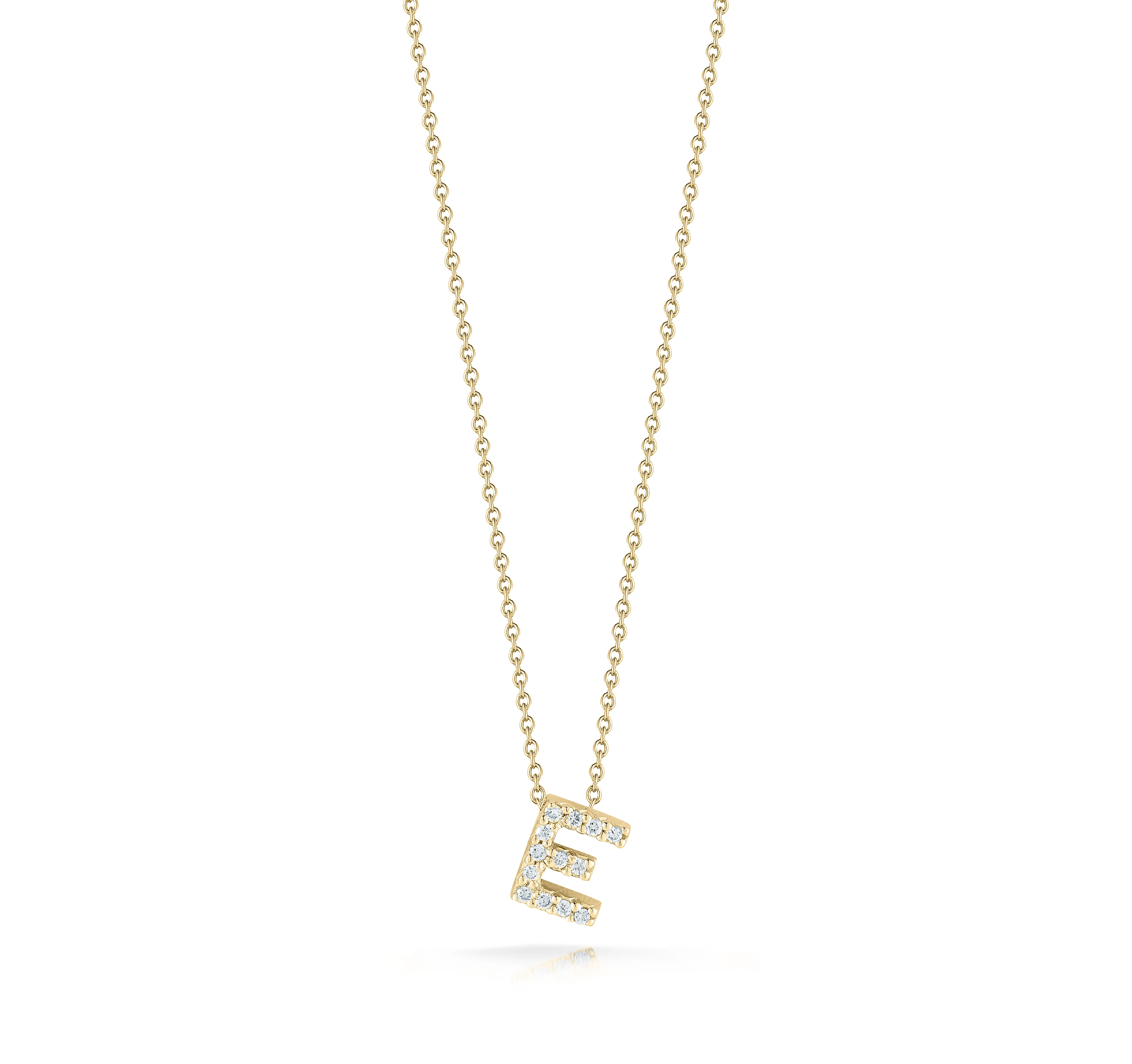 Roberto Coin Tiny Treasures Yellow Gold "Love Letter" Initial Pendant - Image 5