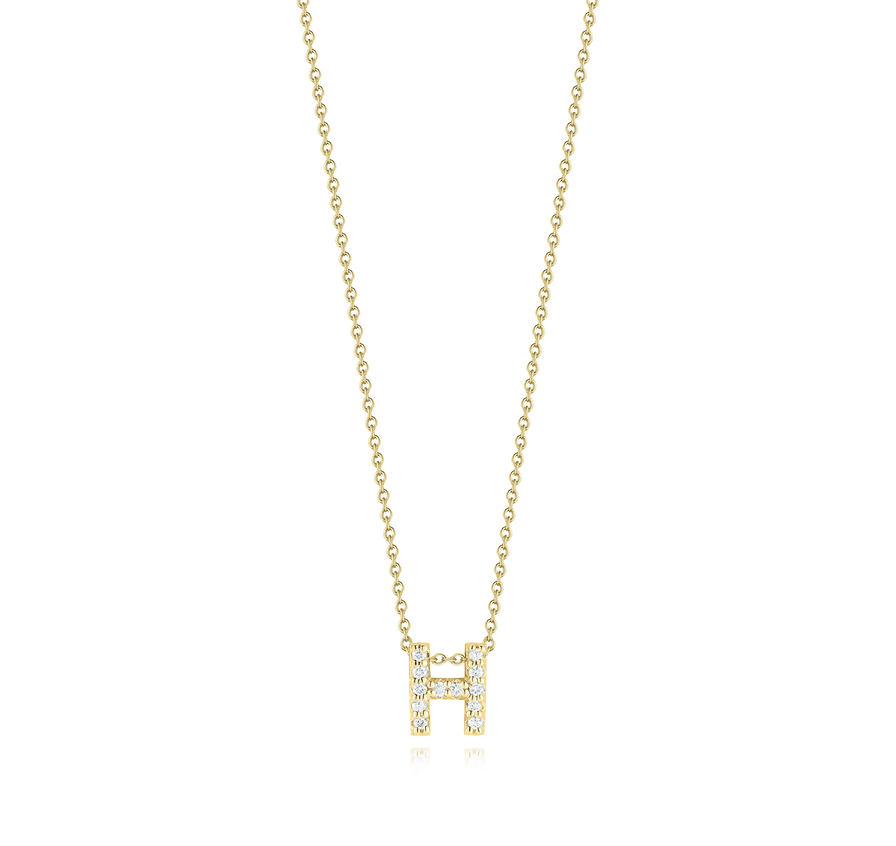 Roberto Coin Tiny Treasures Yellow Gold "Love Letter" Initial Pendant - Image 8