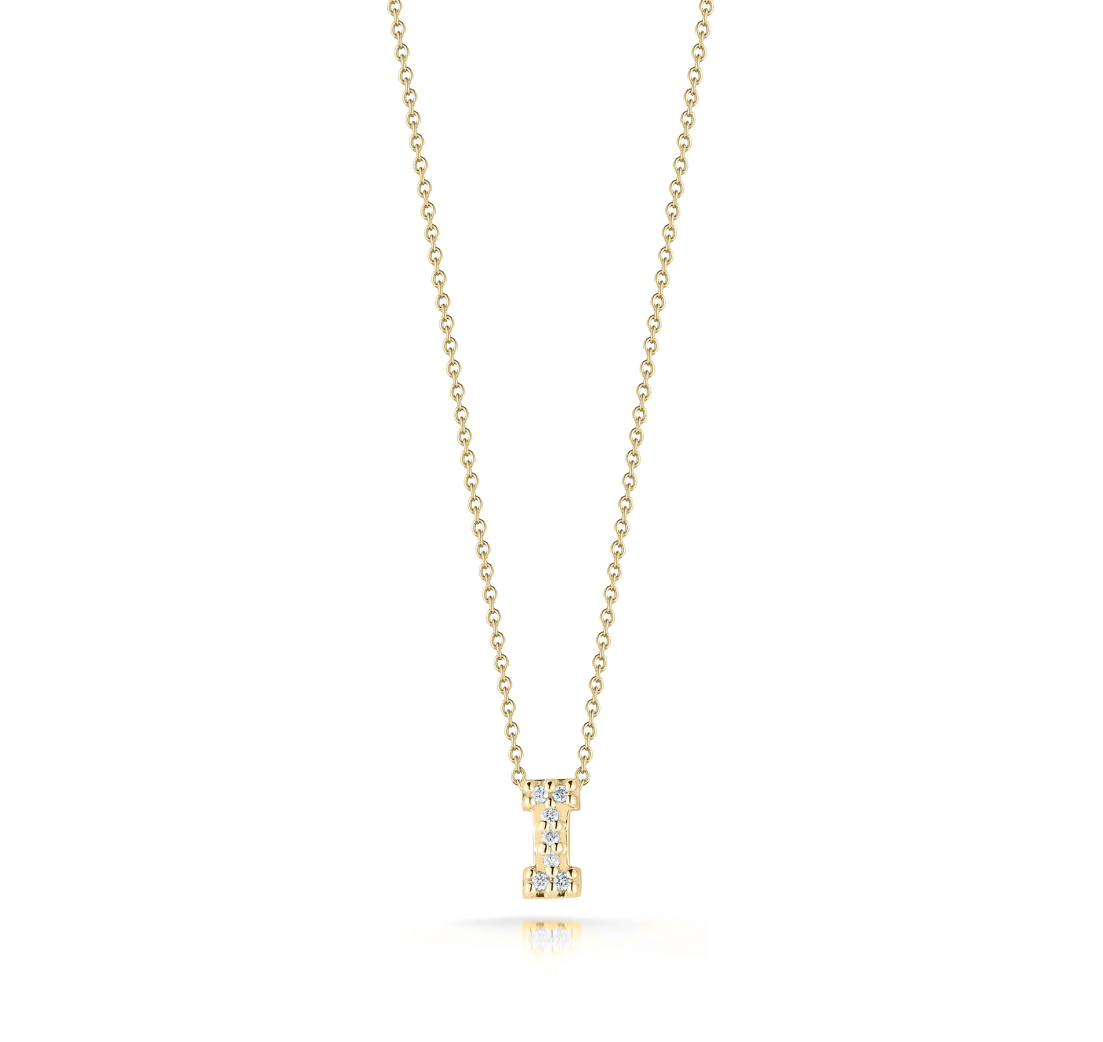 Roberto Coin Tiny Treasures Yellow Gold "Love Letter" Initial Pendant - Image 9