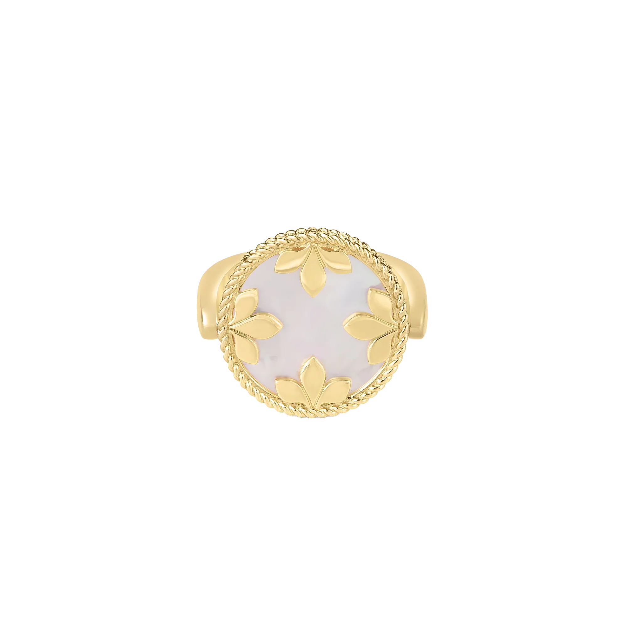 Roberto Coin Venetian Pirouette Mother-of-Pearl and Diamond Ring