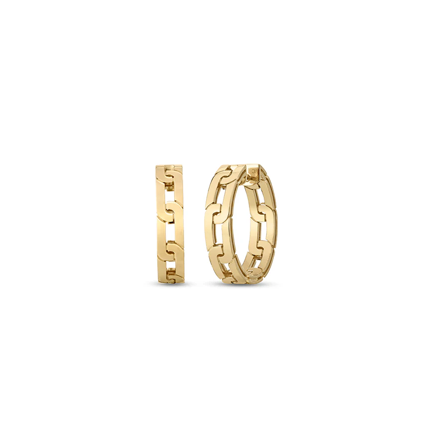 Roberto Coin Navarra Yellow Gold Earrings