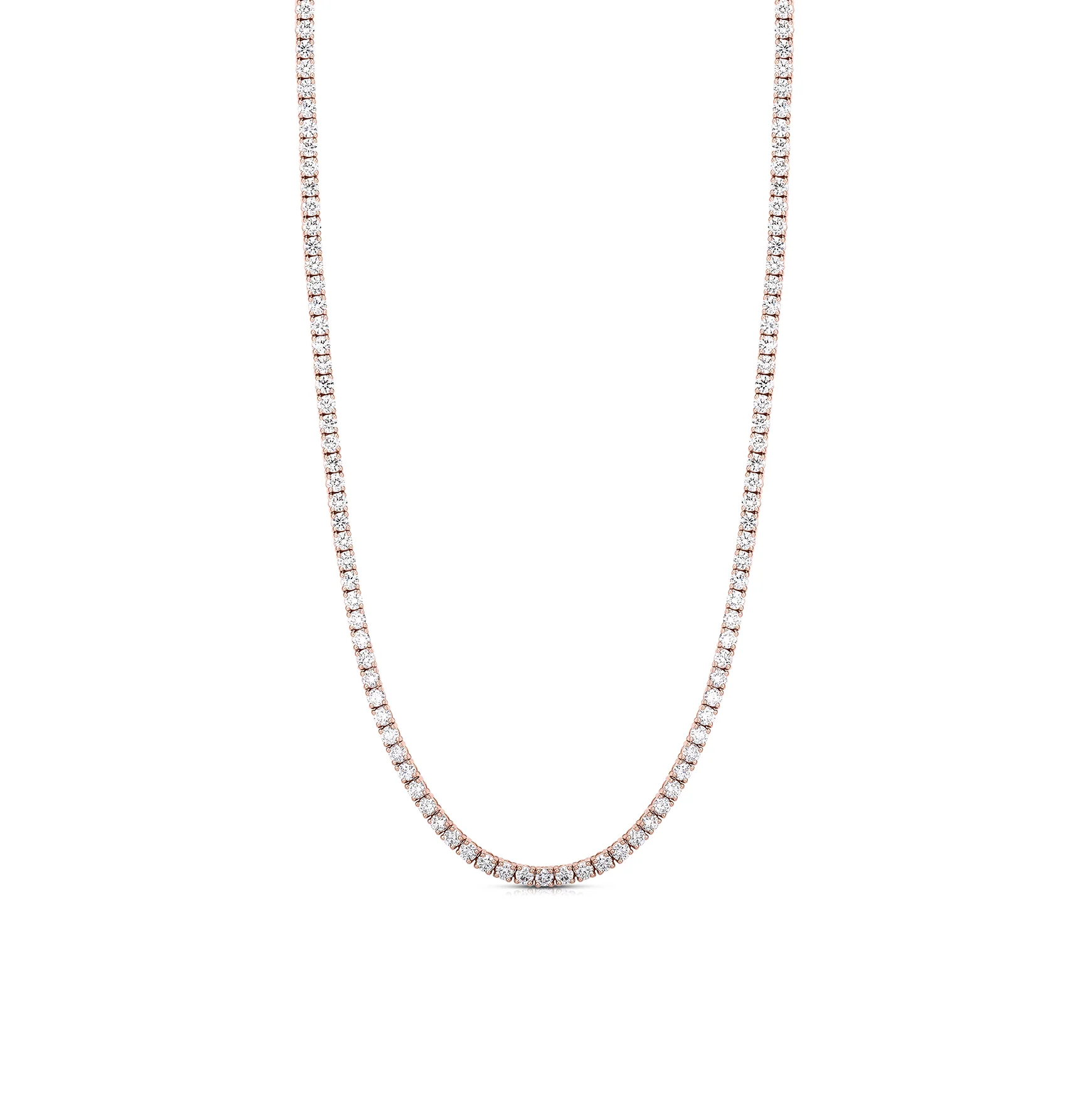 Sabel Collection Rose Gold Diamond Tennis Necklace