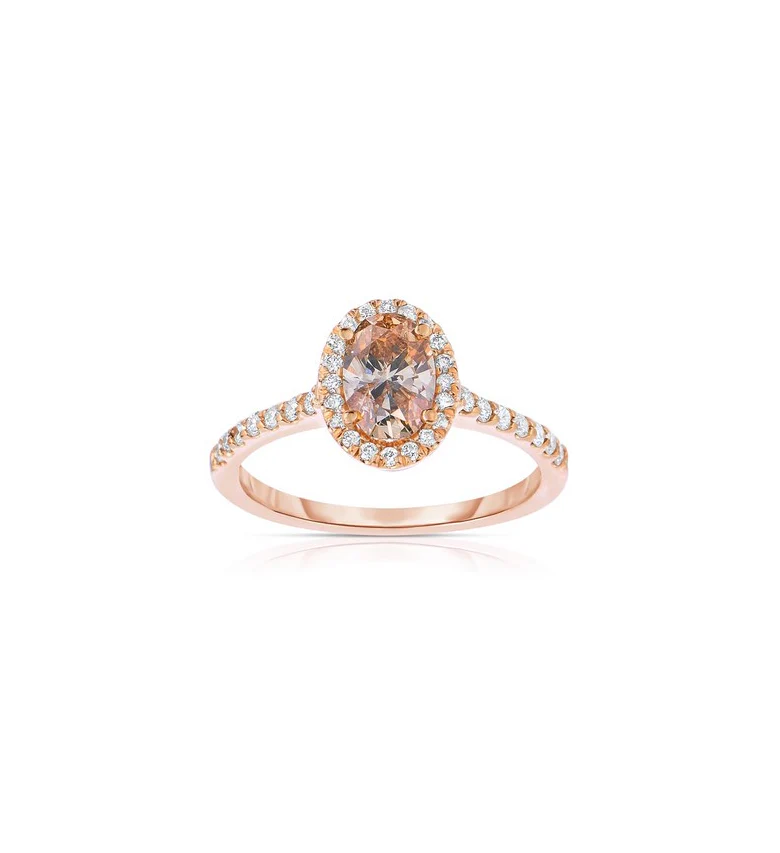 Sabel Collection Rose Gold Natural Brown Diamond Fashion Ring