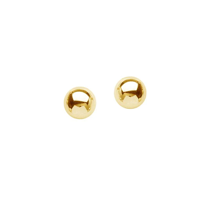 Sabel Everyday Collection 14K Yellow Gold Ball Stud Earrings in 6mm
