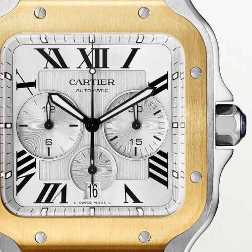 Santos de Cartier Chronograph Watch - Image 3