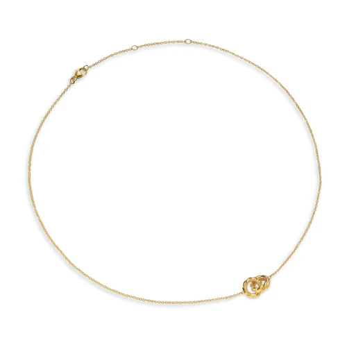 Sculpted Cable Chain Necklace in 18K Yellow Gold, 9mm - Image 2