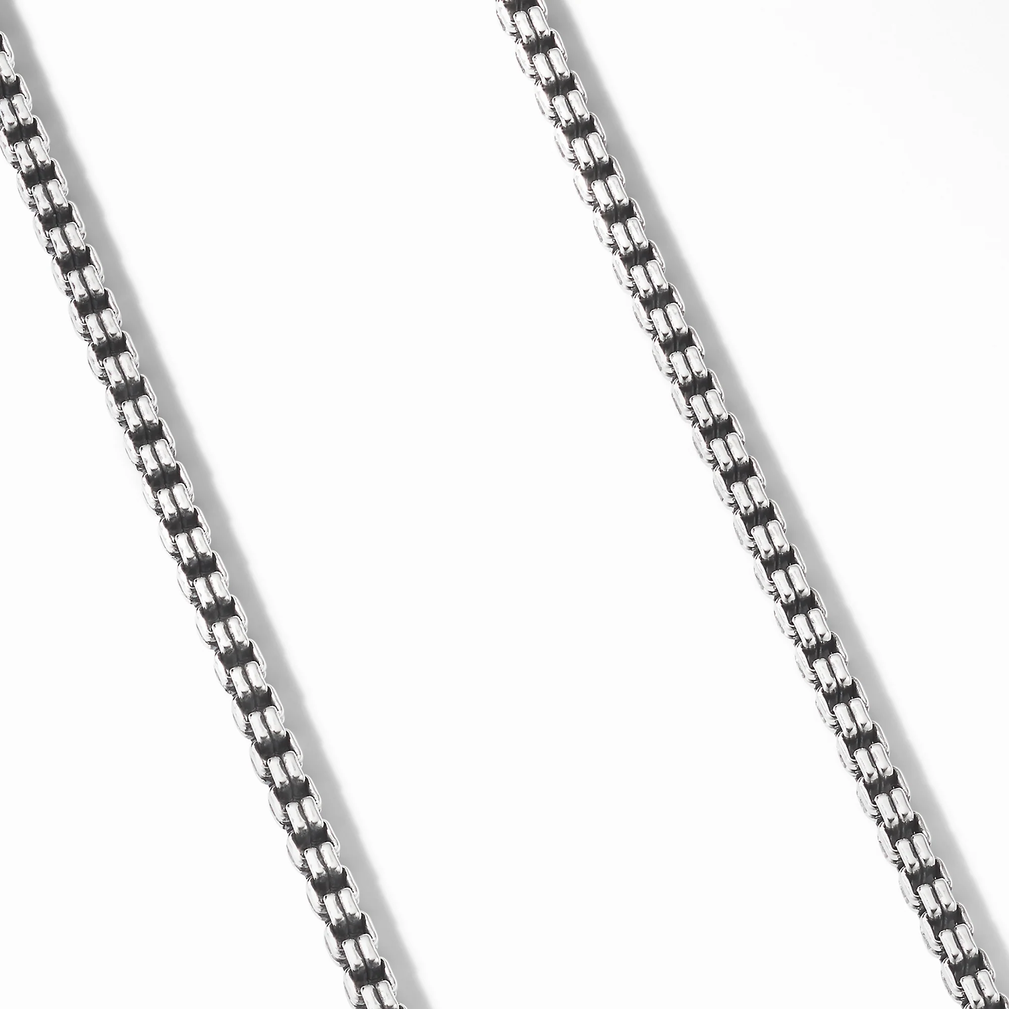 Small Double Box Chain Necklace - Image 2