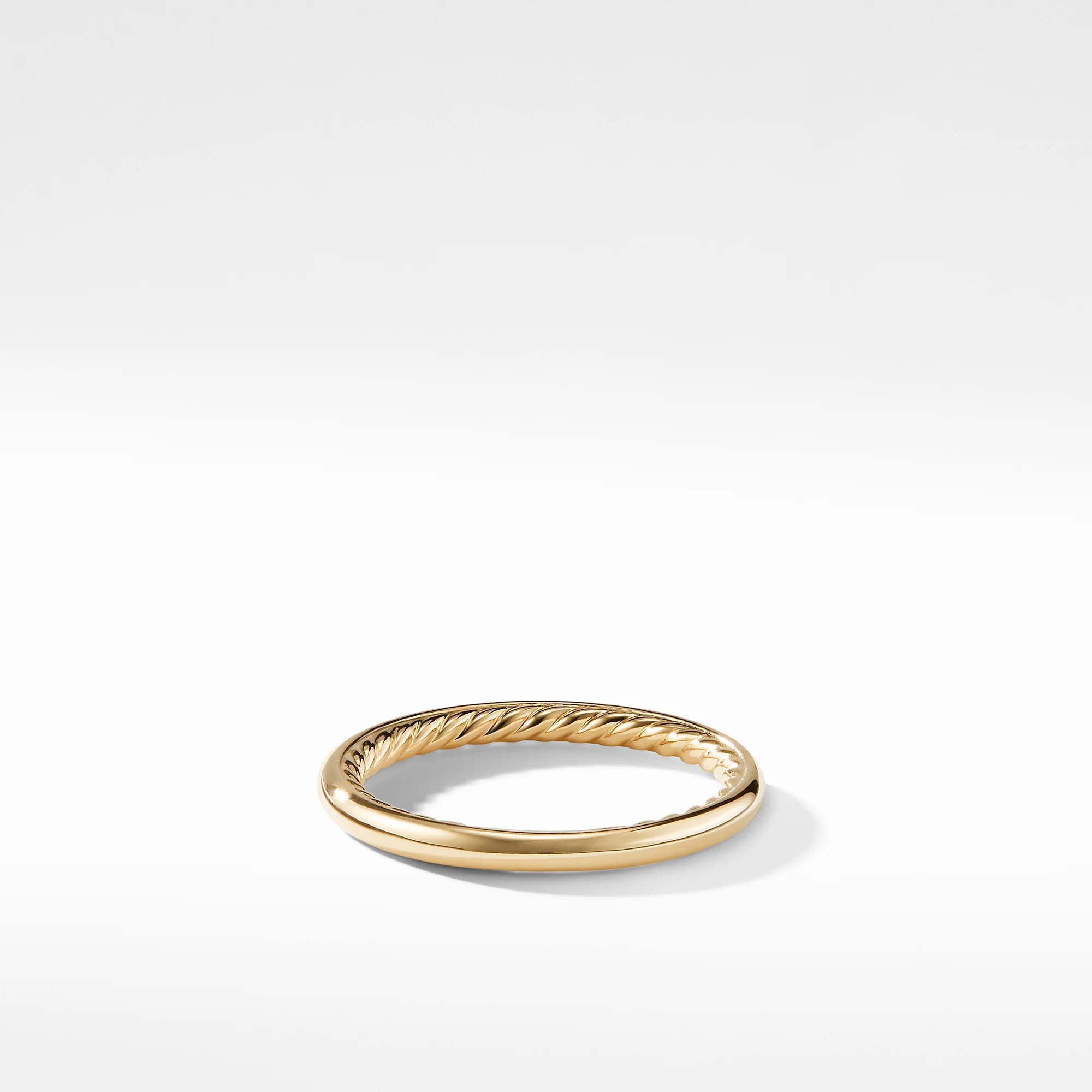 Smooth 2mm Band Ring in 18K Yellow Gold, Size 6