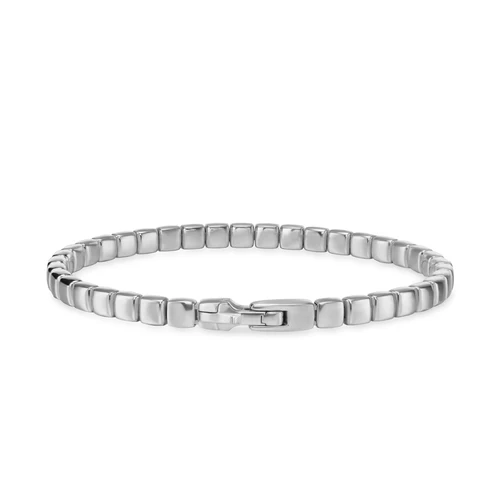 Spiritual Beads Tile Bracelet in 18K White Gold, Size Medium - Image 2