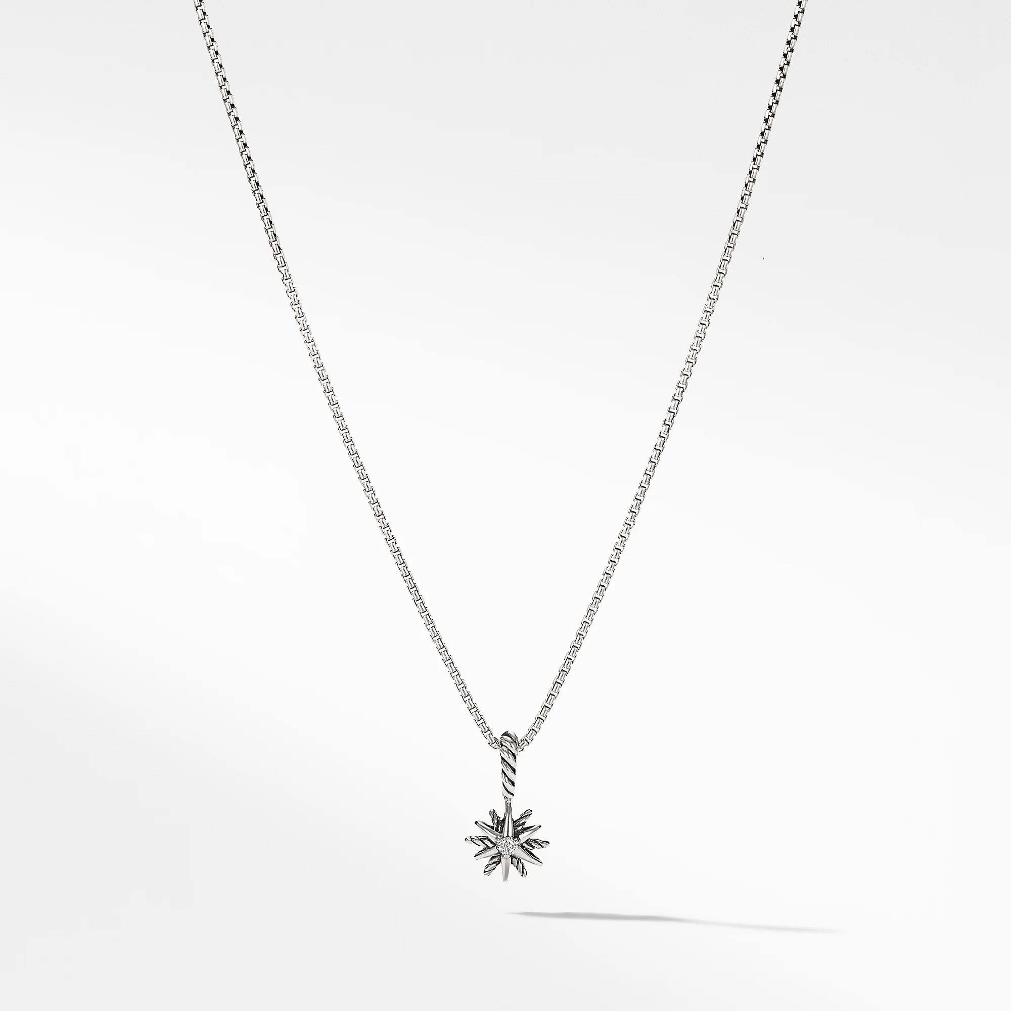 Starburst Kids Necklace with Diamonds, 8mm, 14" Length