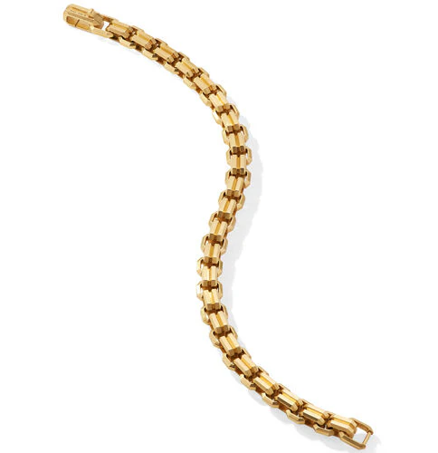 Streamline Double Heirloom Link Bracelet in 18K Yellow Gold, Size Medium - Image 3