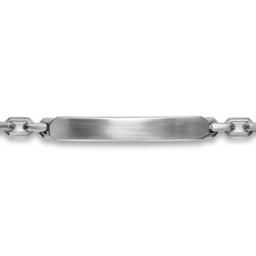 Streamline ID Bracelet in Sterling Silver, 6.7mm, Size Large - Image 4