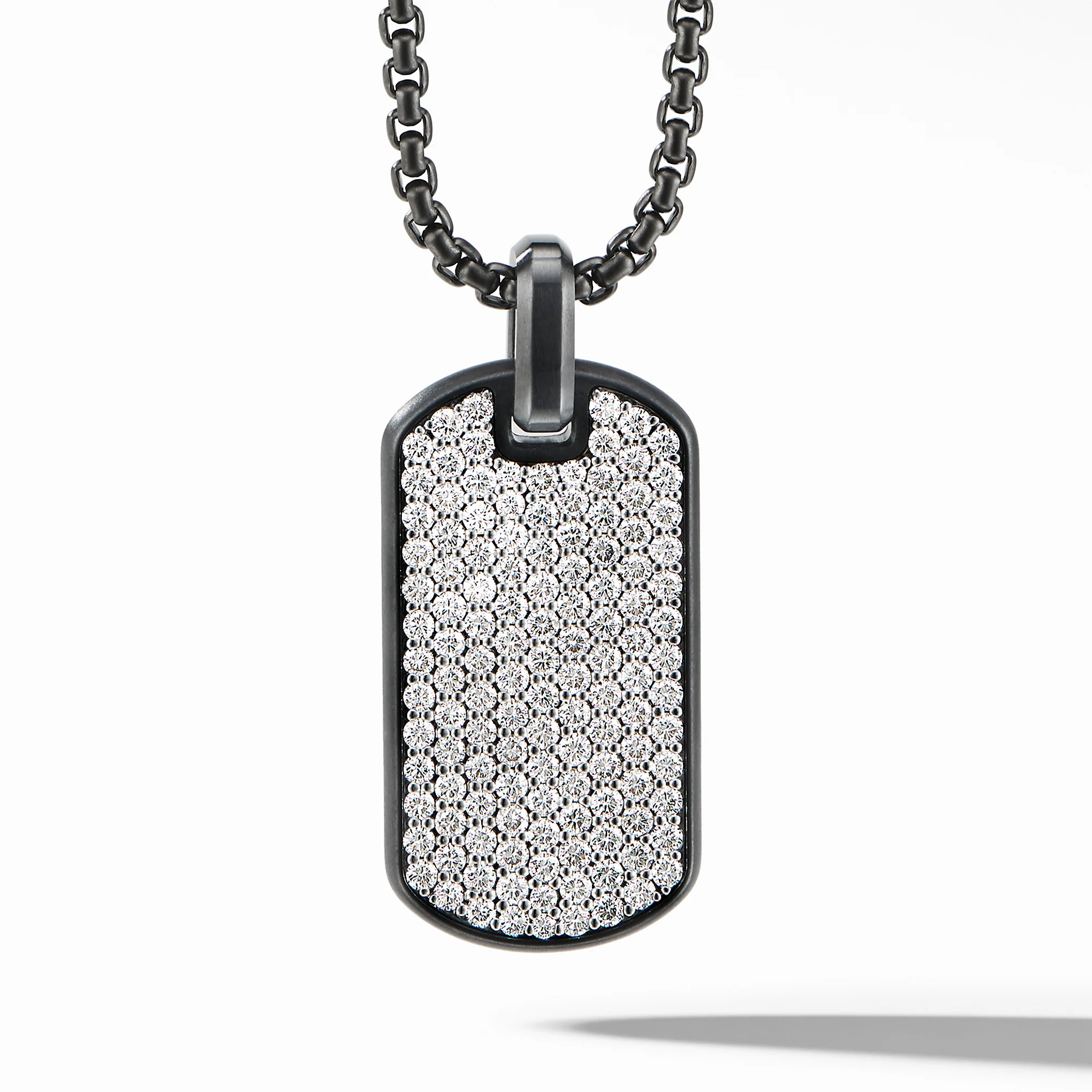 Streamline® Tag in Black Titanium with Diamonds