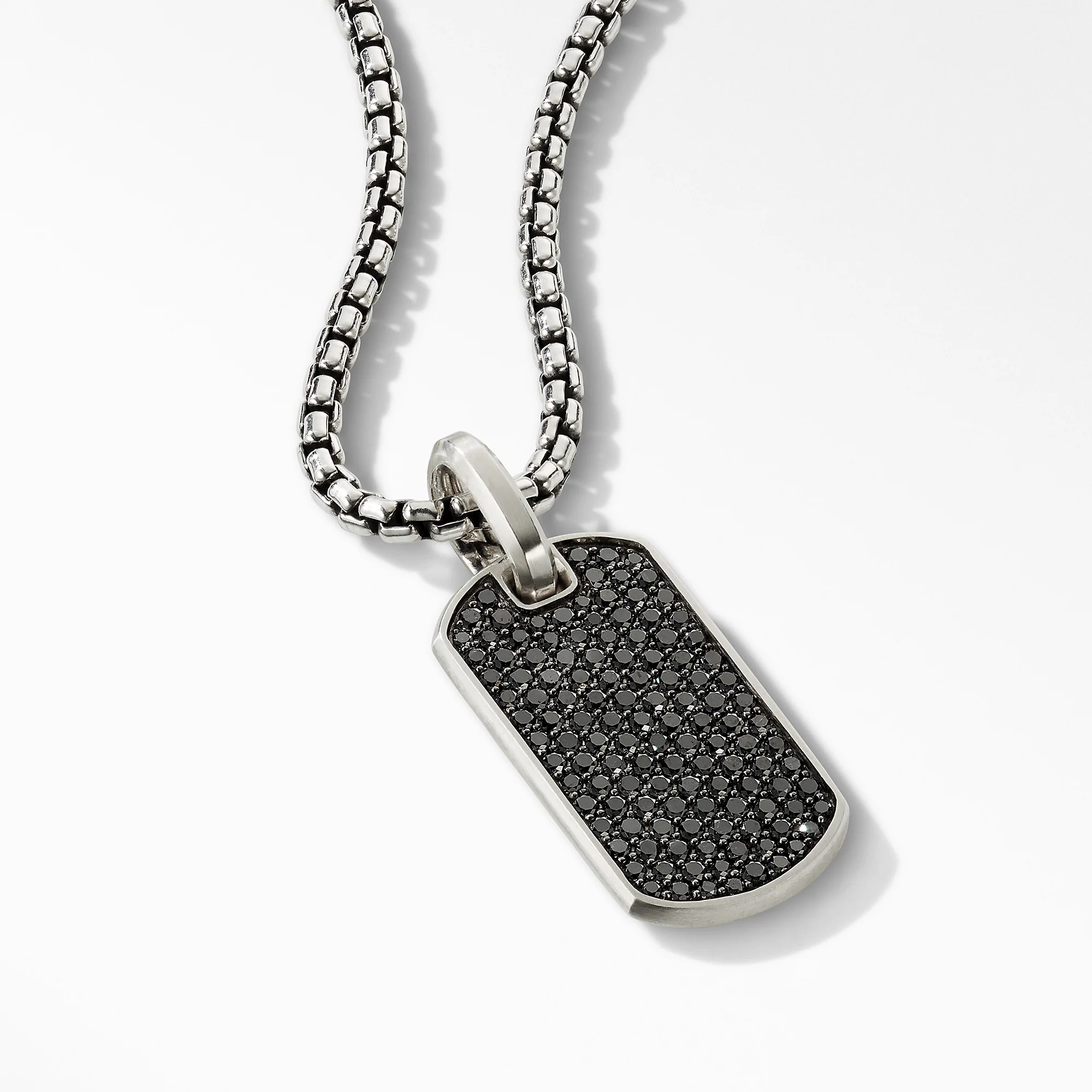 Streamline® Tag with Pavé Black Diamonds
