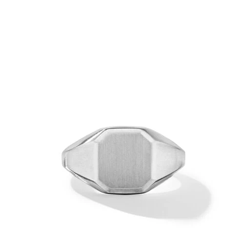 Streamline Signet Ring in Sterling Silver, Size 10 - Image 3