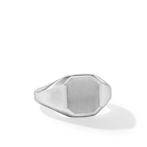 Streamline Signet Ring in Sterling Silver, Size 9