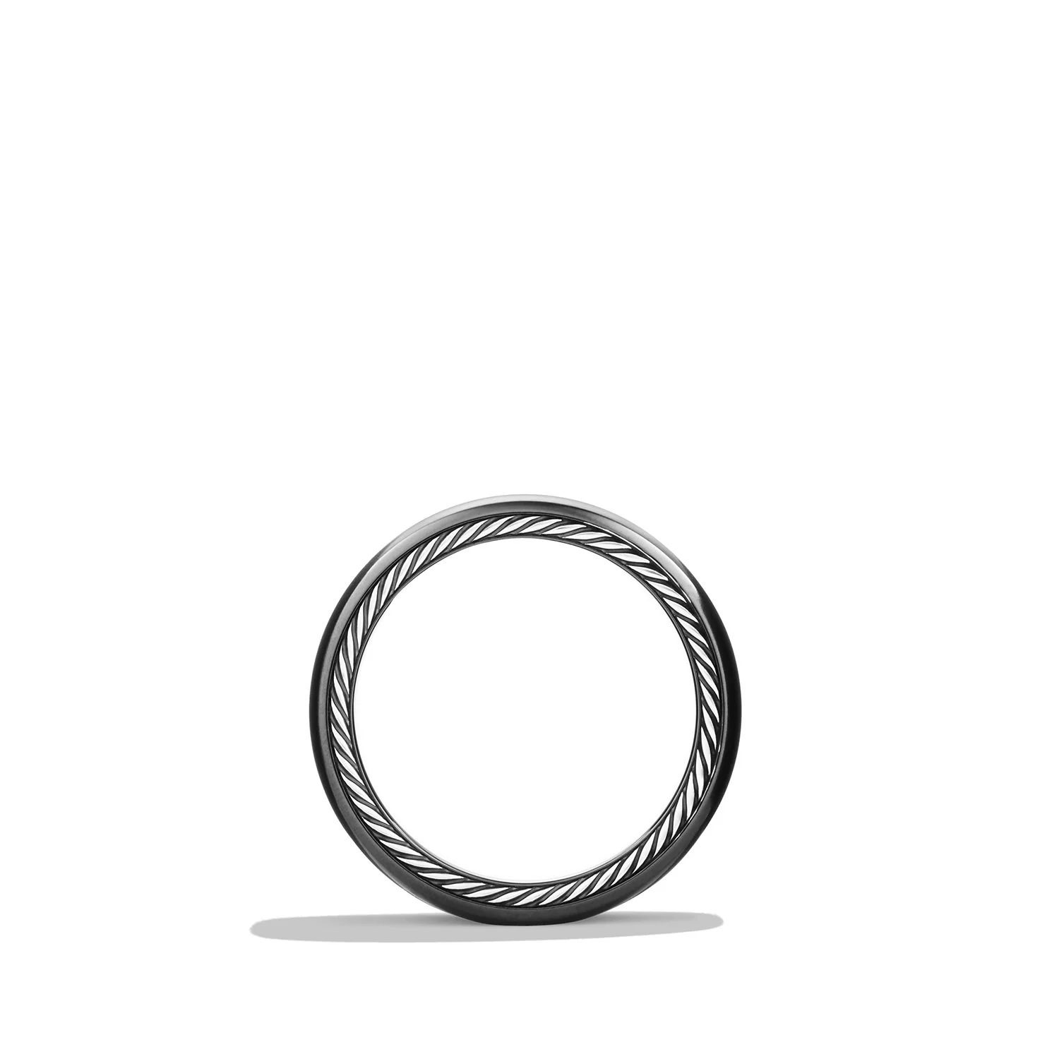 Streamline® Wide Band Ring with Black Titanium, Size 9.5 - Image 2