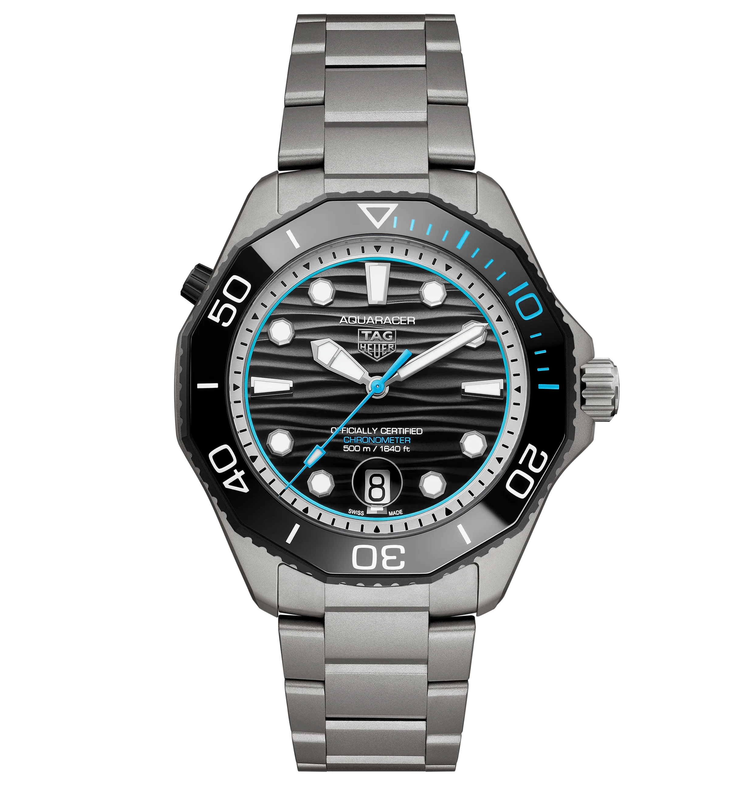 TAG Heuer Aquaracer Professional 500 Date Watch with Black Gradient Lacquered Dial, Limited Edition