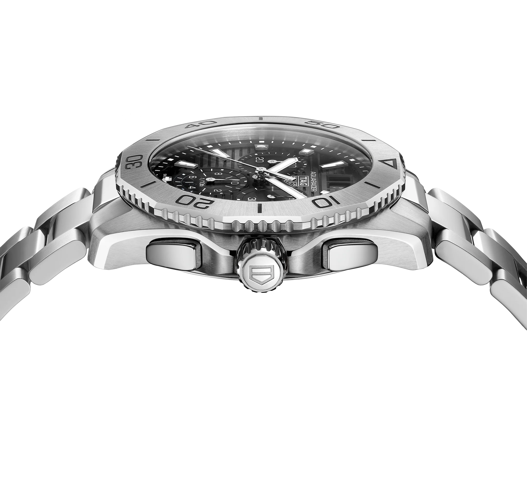 TAG Heuer Aquaracer Professional 200 Date Watch with a Black Dial - Image 4