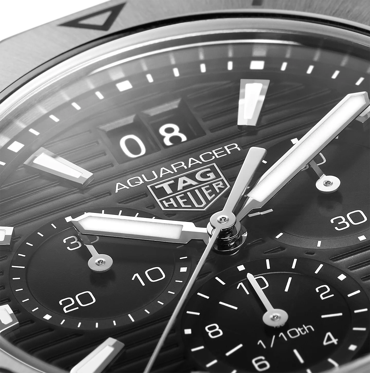 TAG Heuer Aquaracer Professional 200 Date Watch with a Black Dial - Image 6