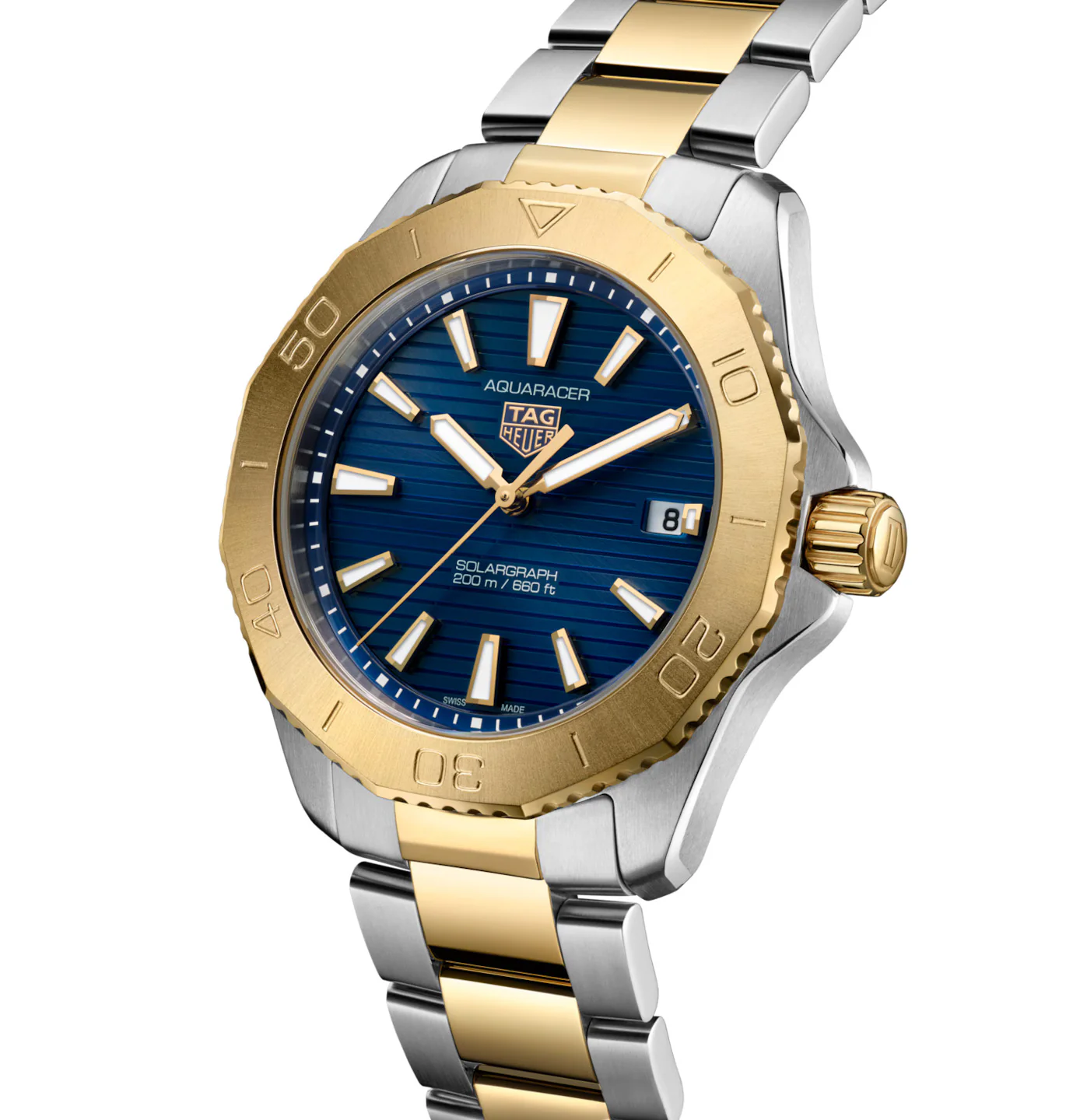 TAG Heuer Aquaracer Professional 200 Solargraph Watch with Deep Blue Dial - Image 2