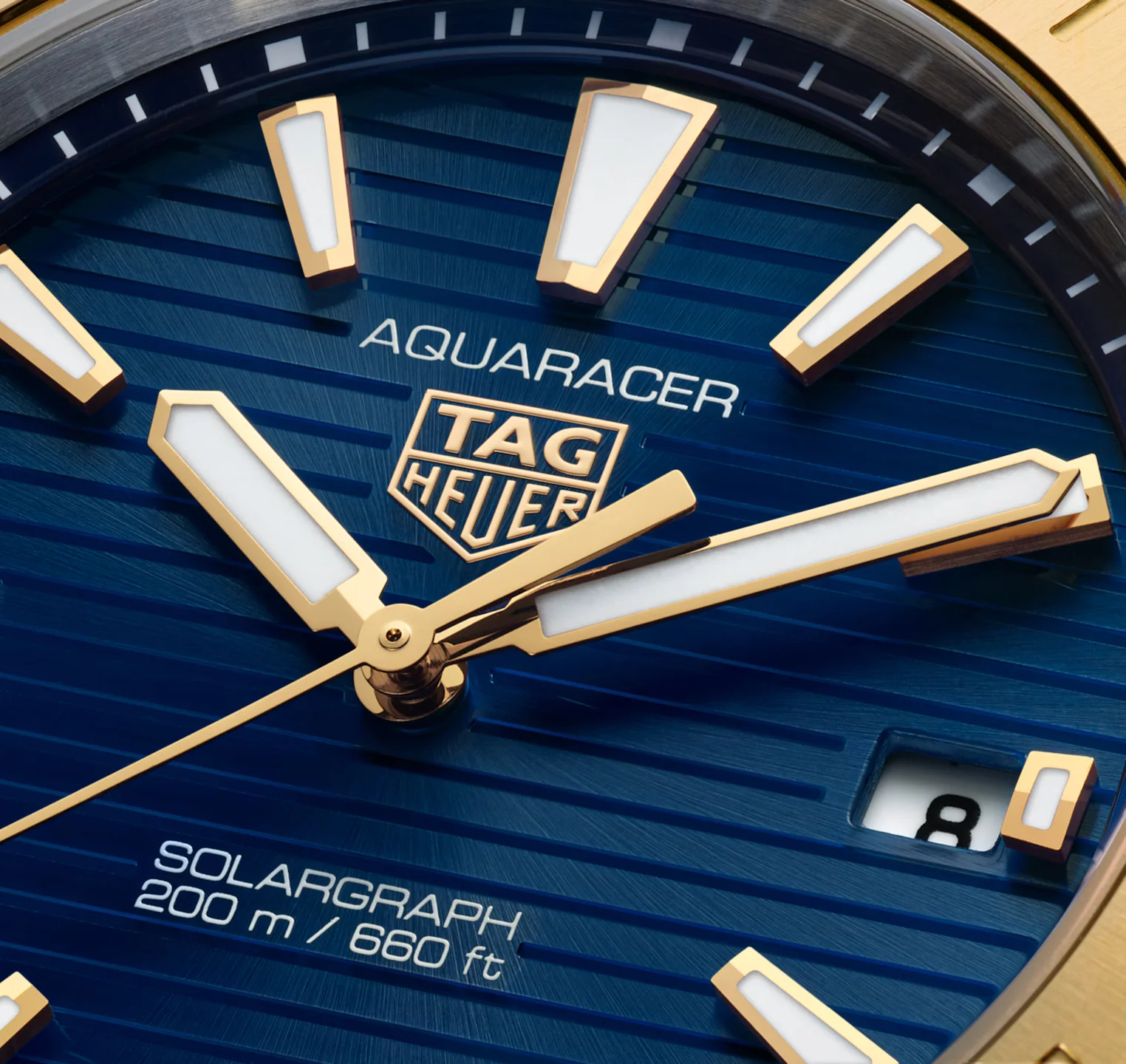 TAG Heuer Aquaracer Professional 200 Solargraph Watch with Deep Blue Dial - Image 5