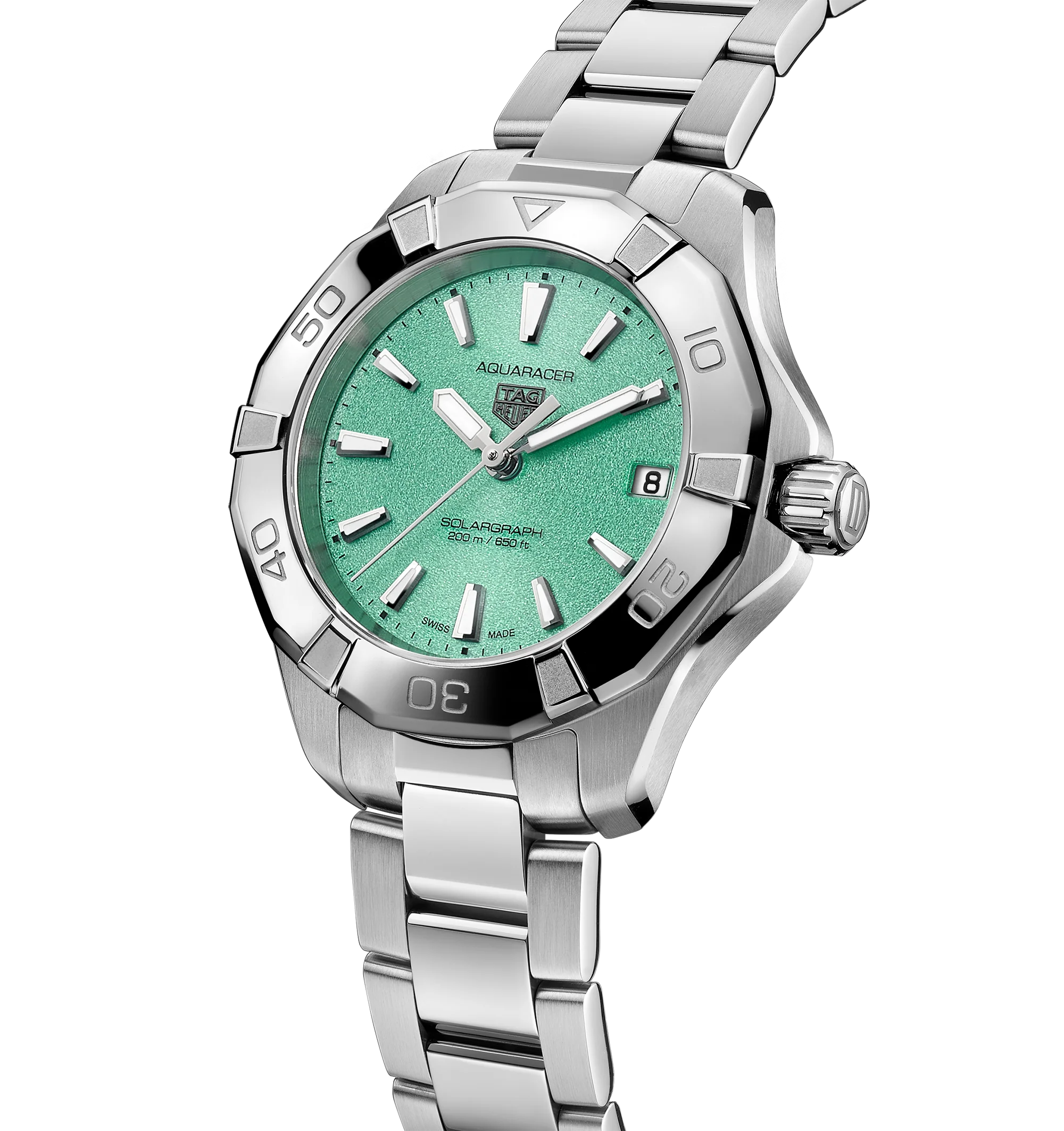 TAG Heuer Aquaracer Professional 200 Solargraph Watch with Green Dial - Image 2