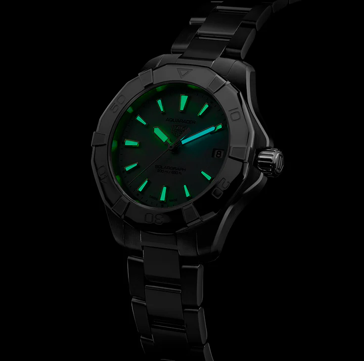 TAG Heuer Aquaracer Professional 200 Solargraph Watch with Mother of Pearl Dial - Image 8