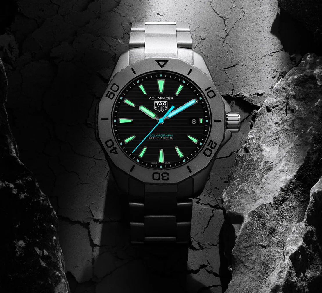 TAG Heuer Aquaracer Professional 200 Solargraph with Titanium Bracelet - Image 4