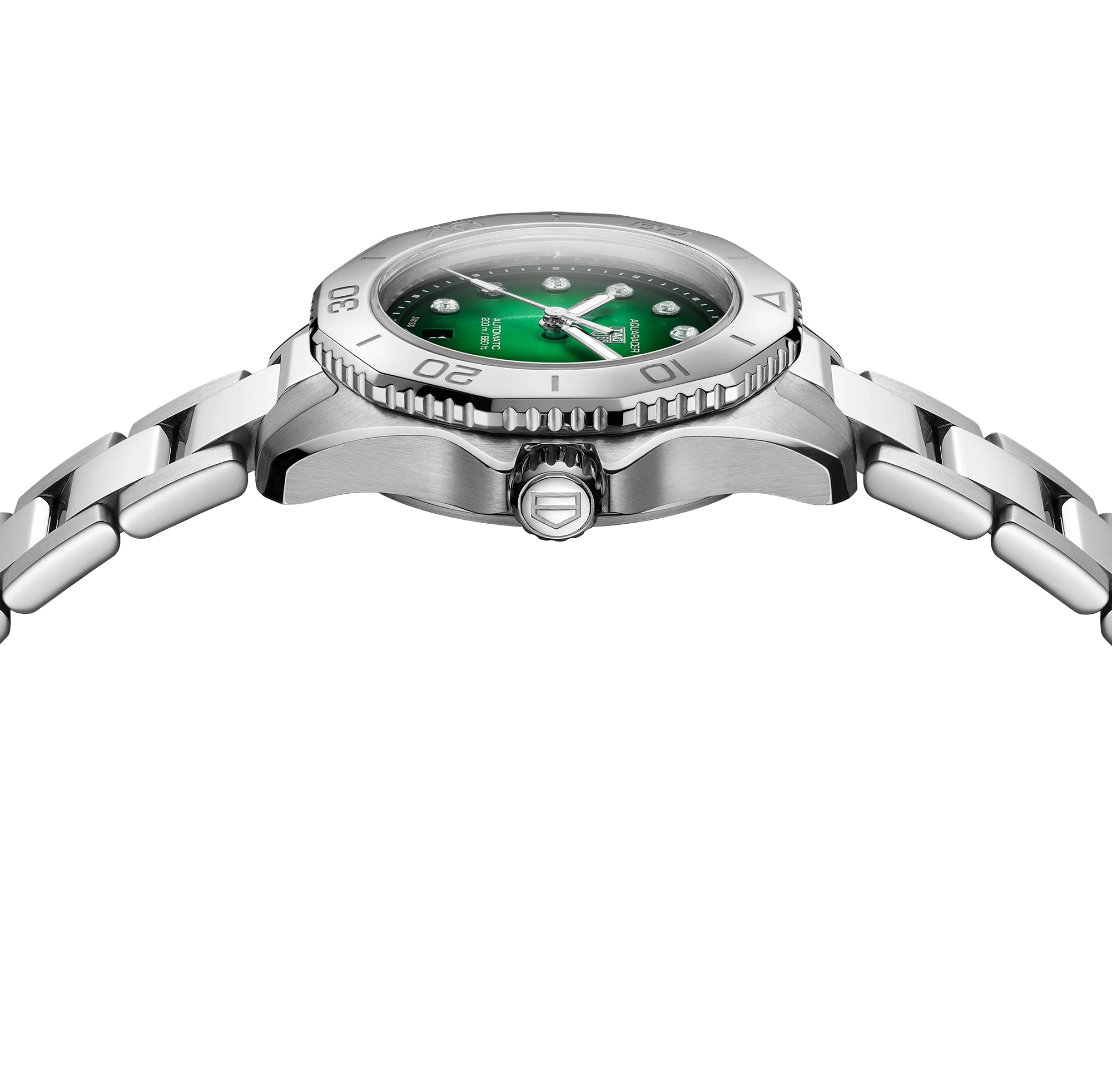 TAG Heuer Aquaracer Professional 200 Watch with Green Mother of Pearl Dial - Image 4