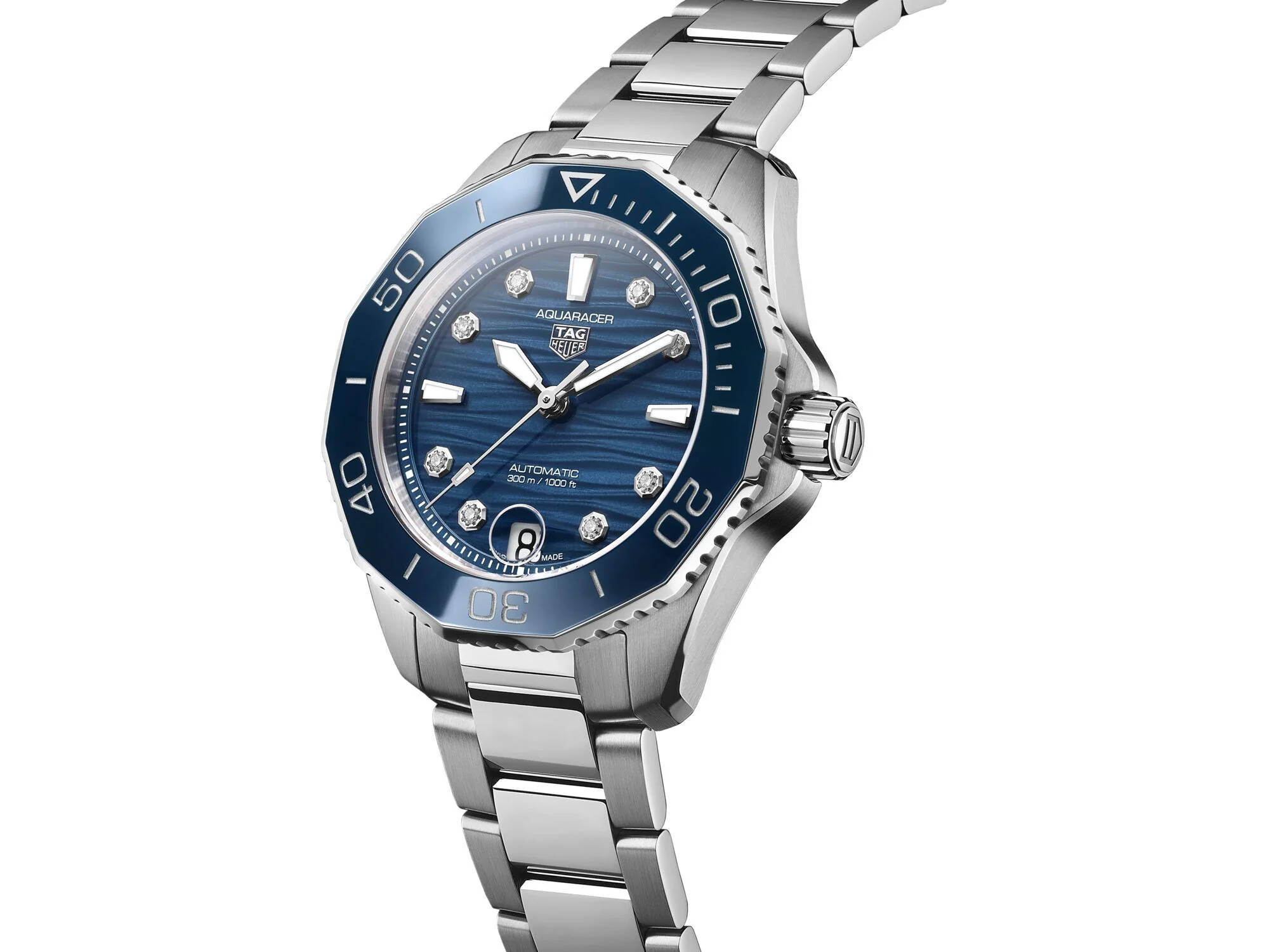 TAG Heuer Ladies' Aquaracer Professional 300, 36mm with Blue Diamond Dial - Image 2