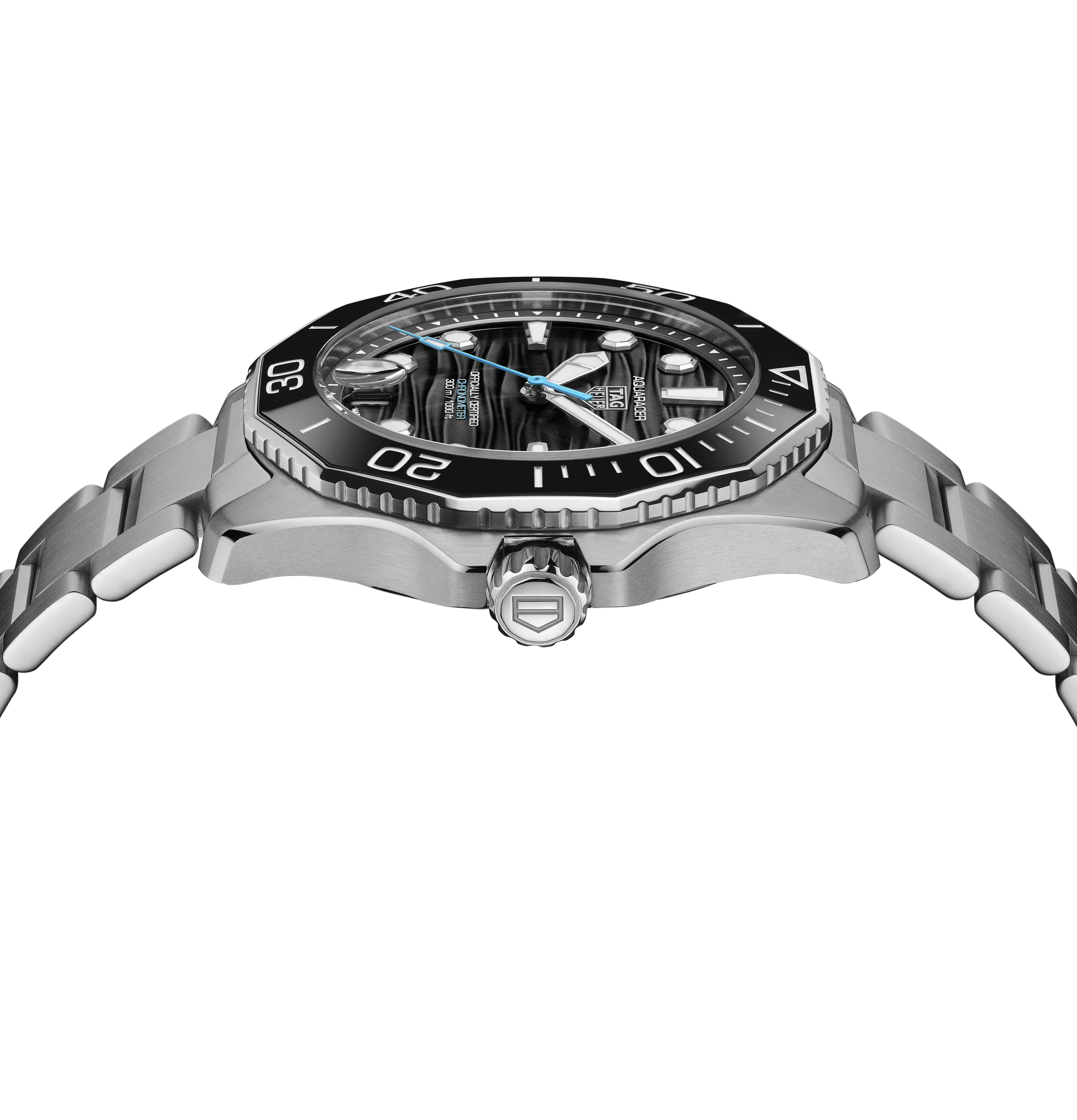 TAG Heuer Aquaracer Professional 300 Date Watch with Black Dial - Image 5